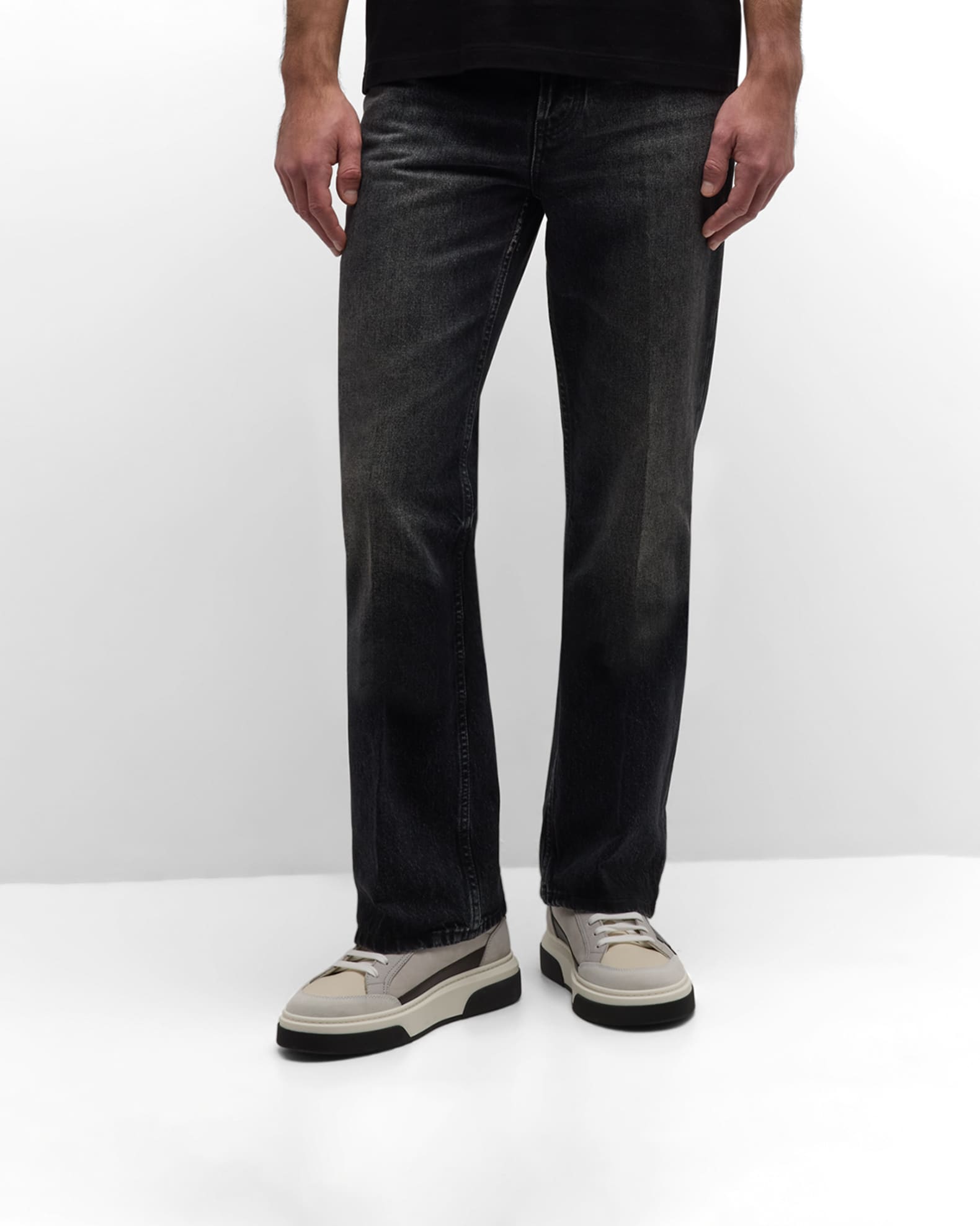 Men's Cassina Gancini Leather Low-Top Sneakers 1