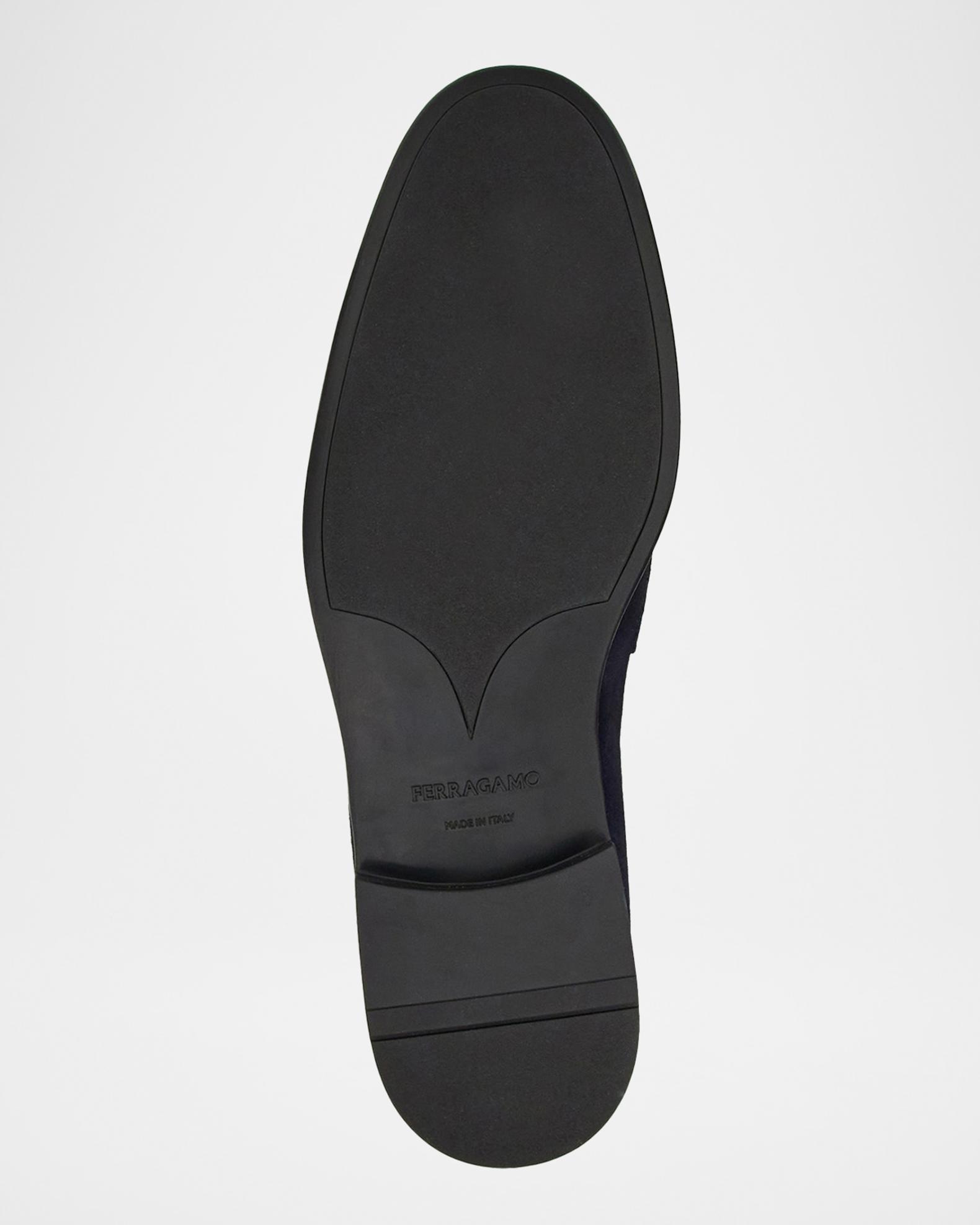 Only been worn once black Ferragamo loafers. Ferragamo: Black Gancini Ornament Loafers | SSENSE main image 3