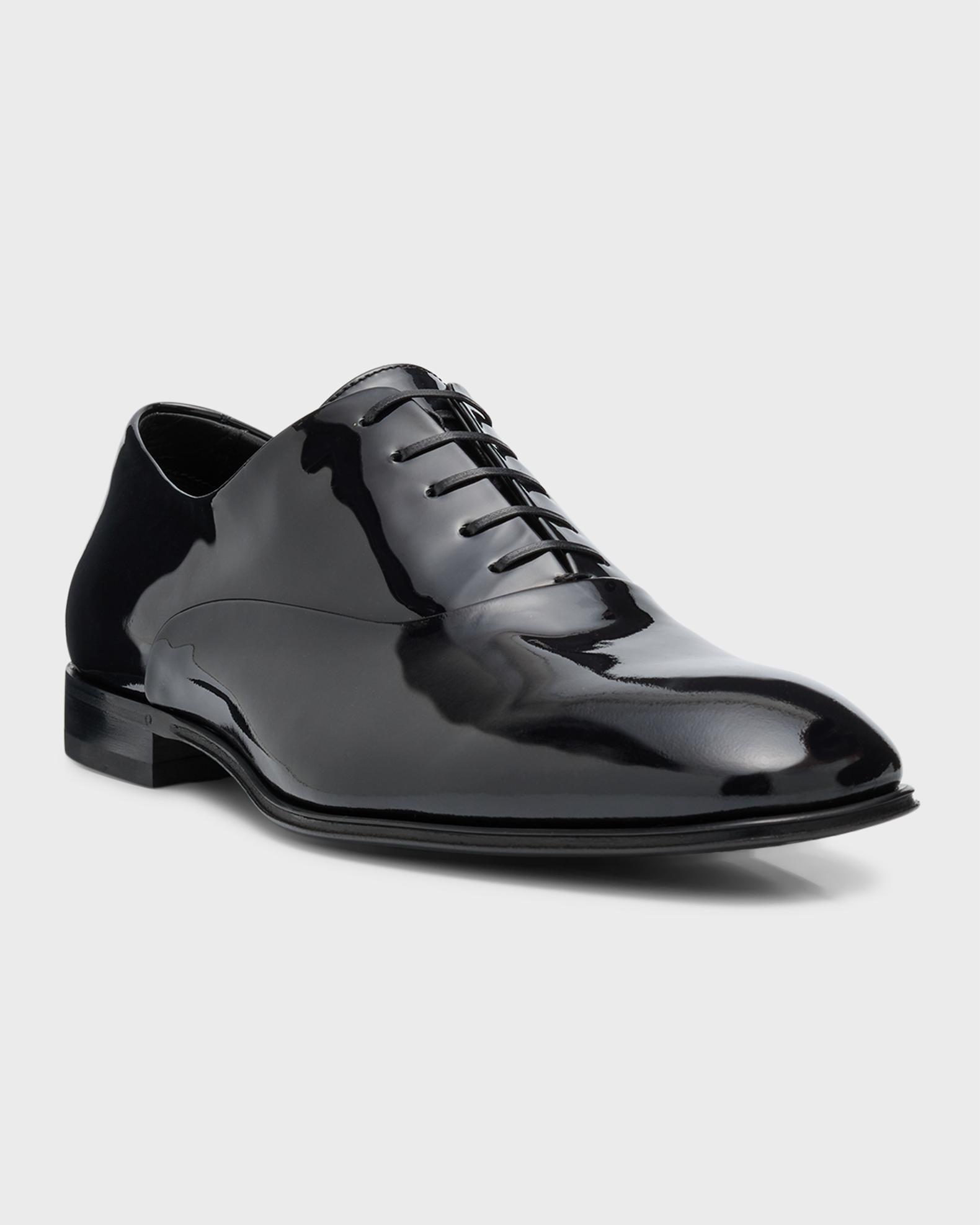 Ferragamo Men's Denzel Patent Leather Oxfords | Neiman Marcus