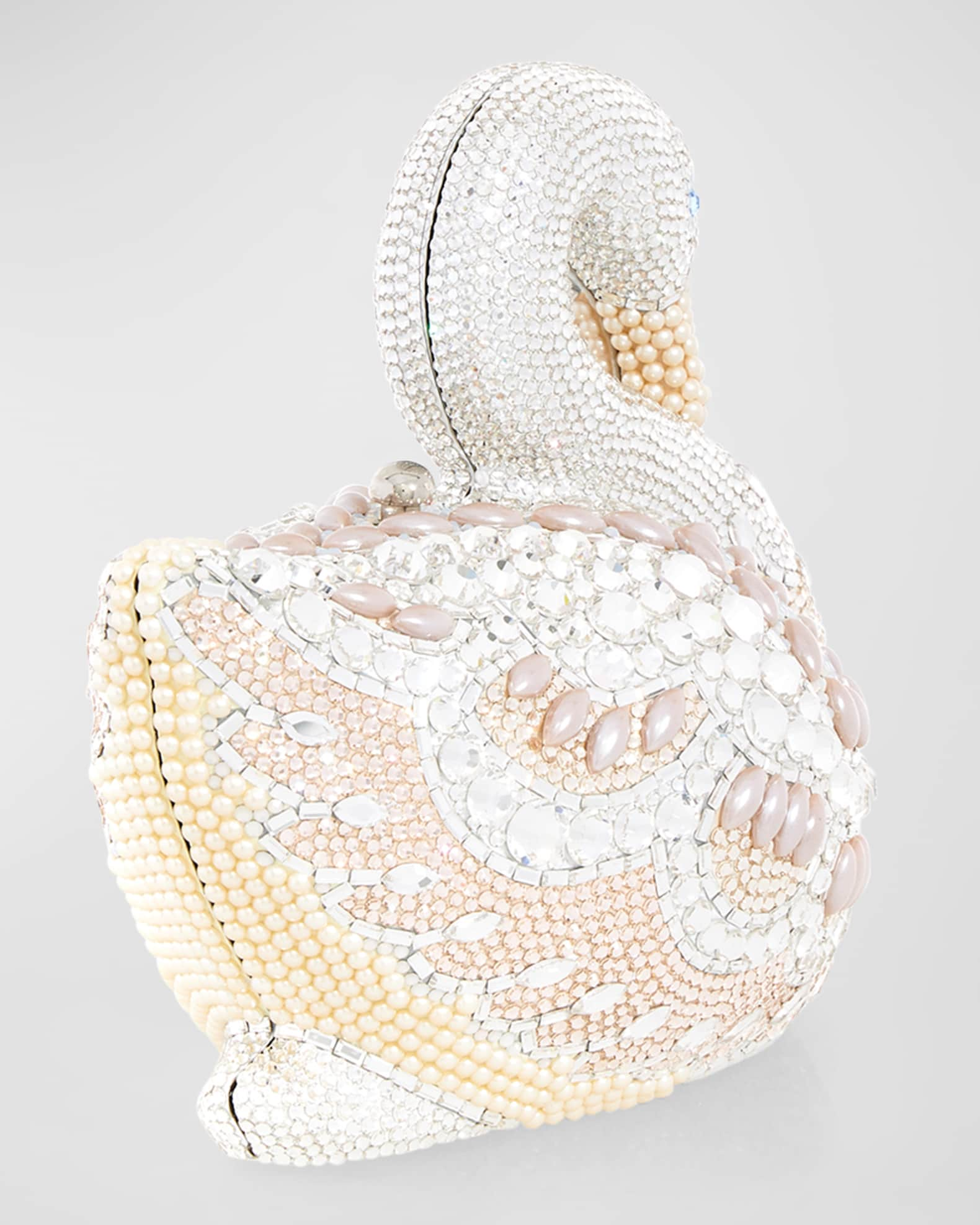 Judith Leiber Couture Swan Crystal Clutch Bag