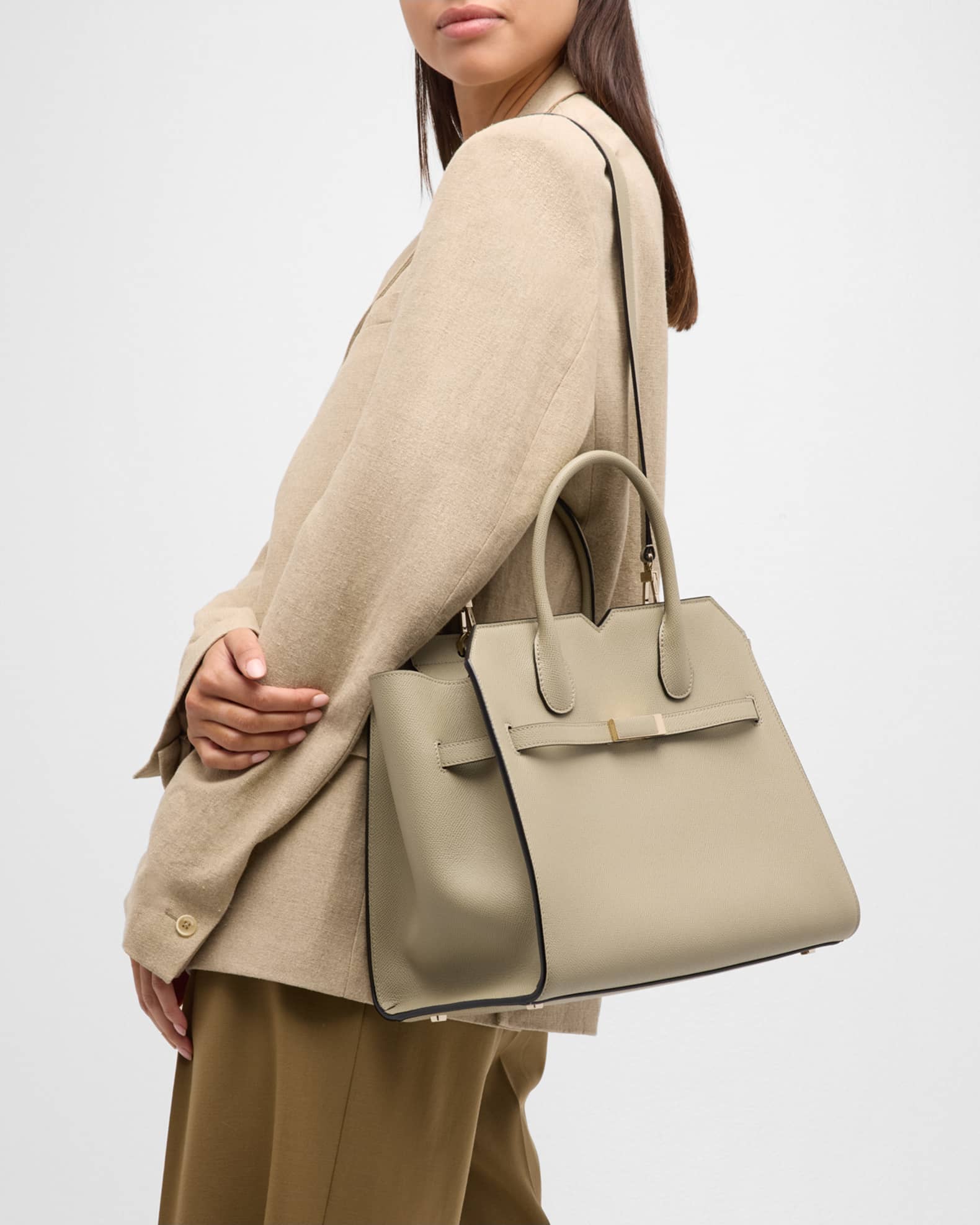 Milano Medium Leather Tote Bag