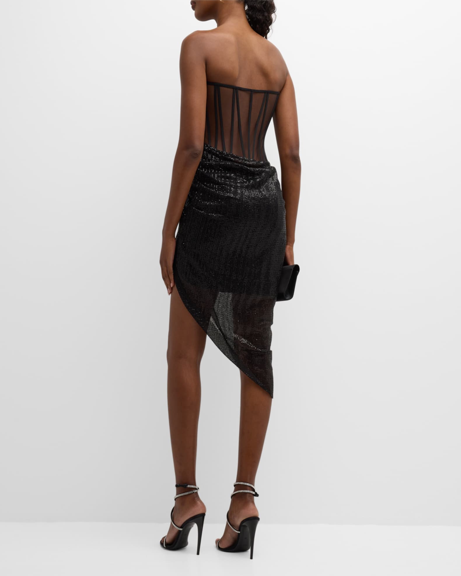 Louis Vuitton - Sequin Panel T-Shirt Dress - Black - Women - Size: M - Luxury