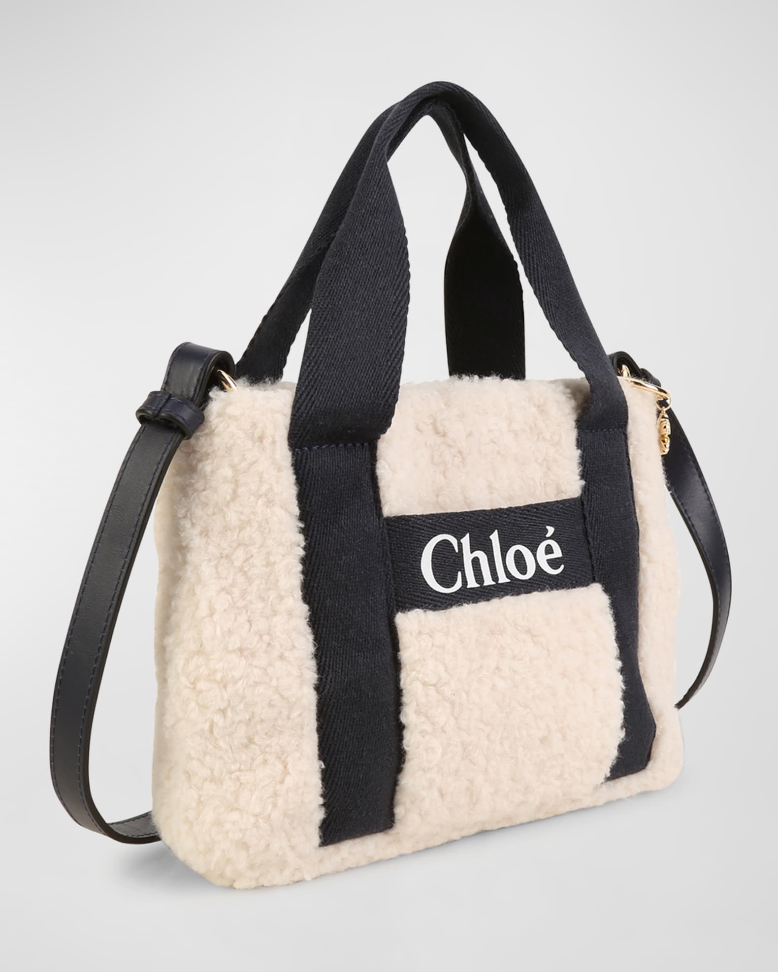 Chloé logo-print Tote Bag - Neutrals