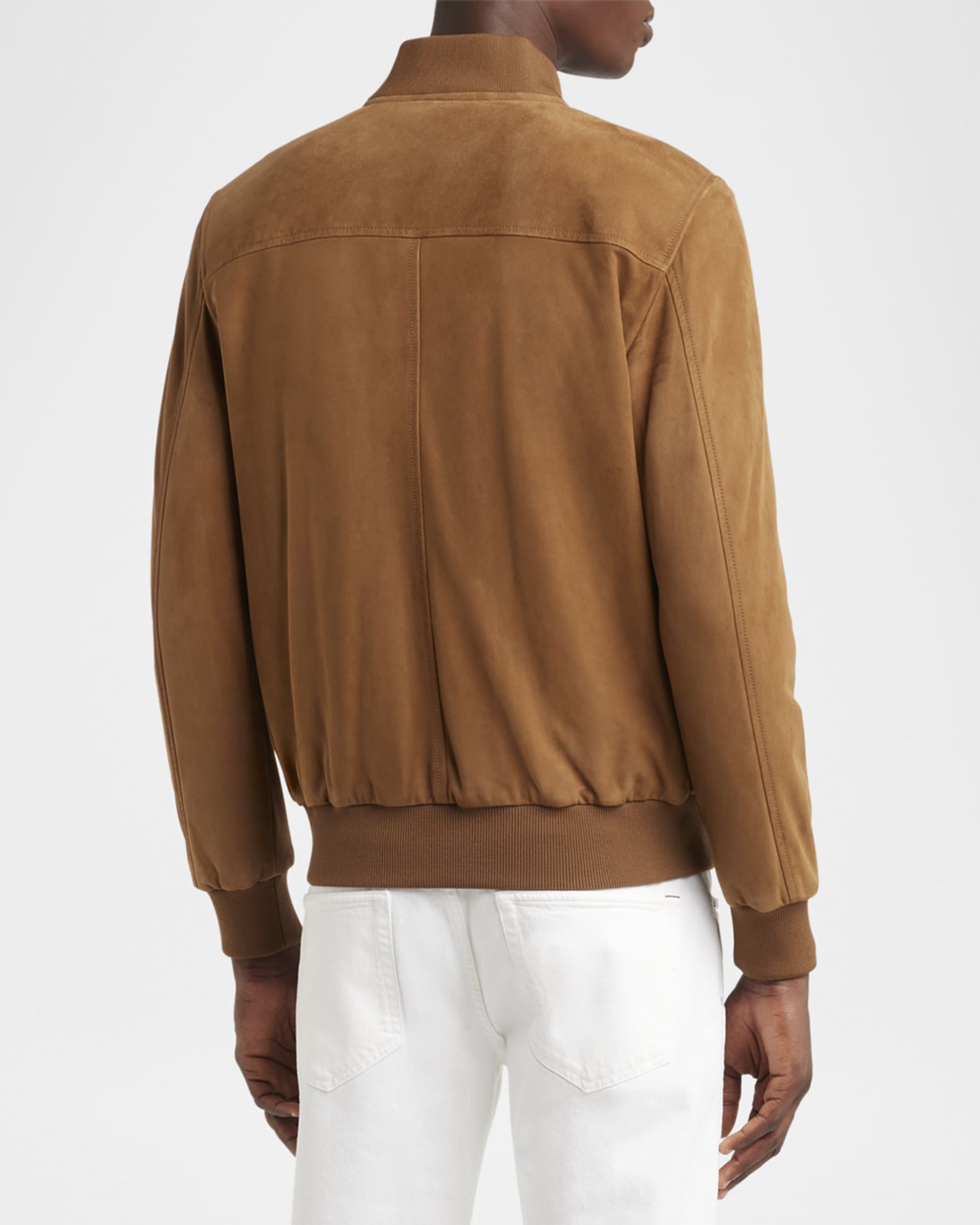 Men's Suede Bomber Jacket | Neiman Marcus