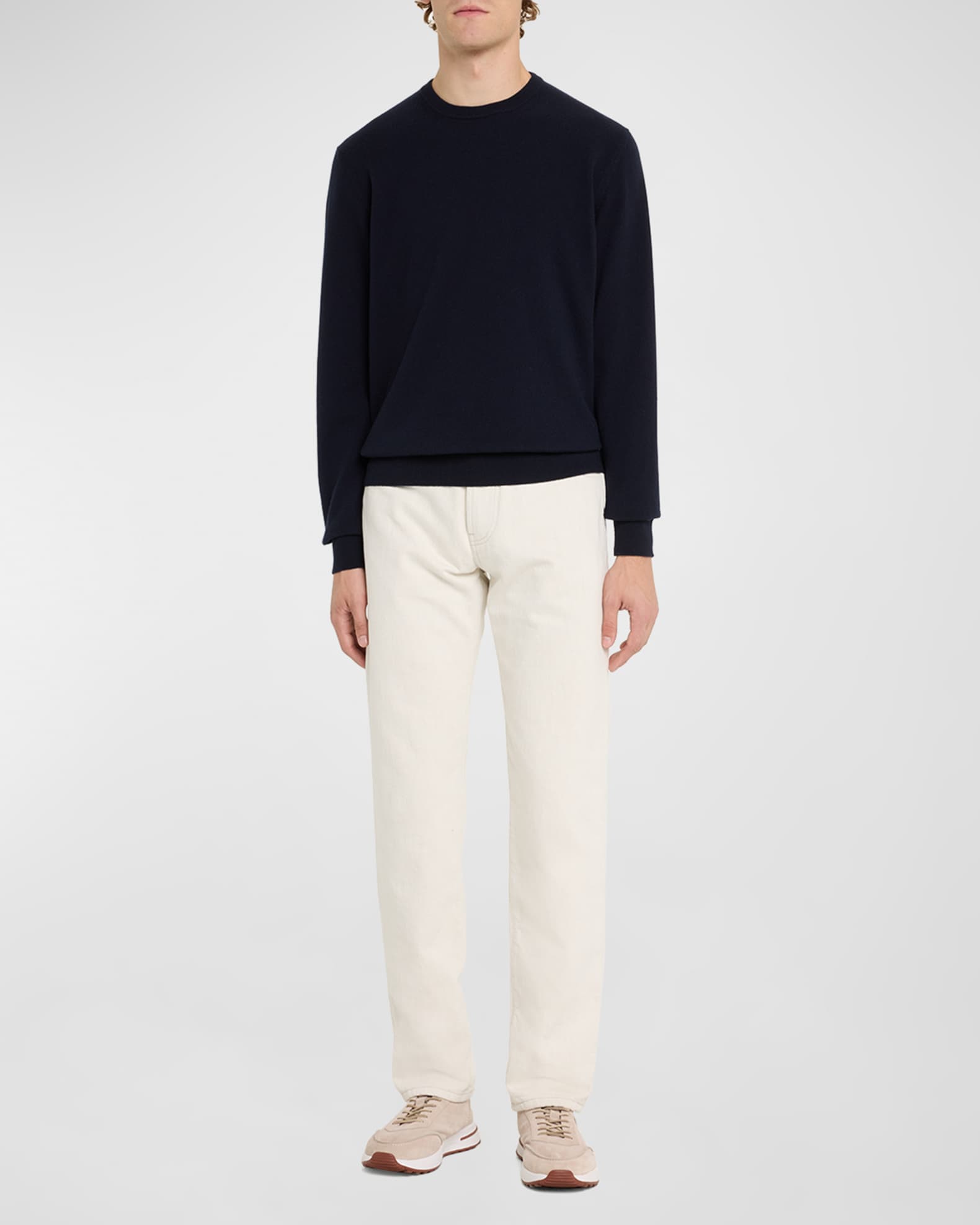 Men's Baby Cashmere Crewneck Sweater 1