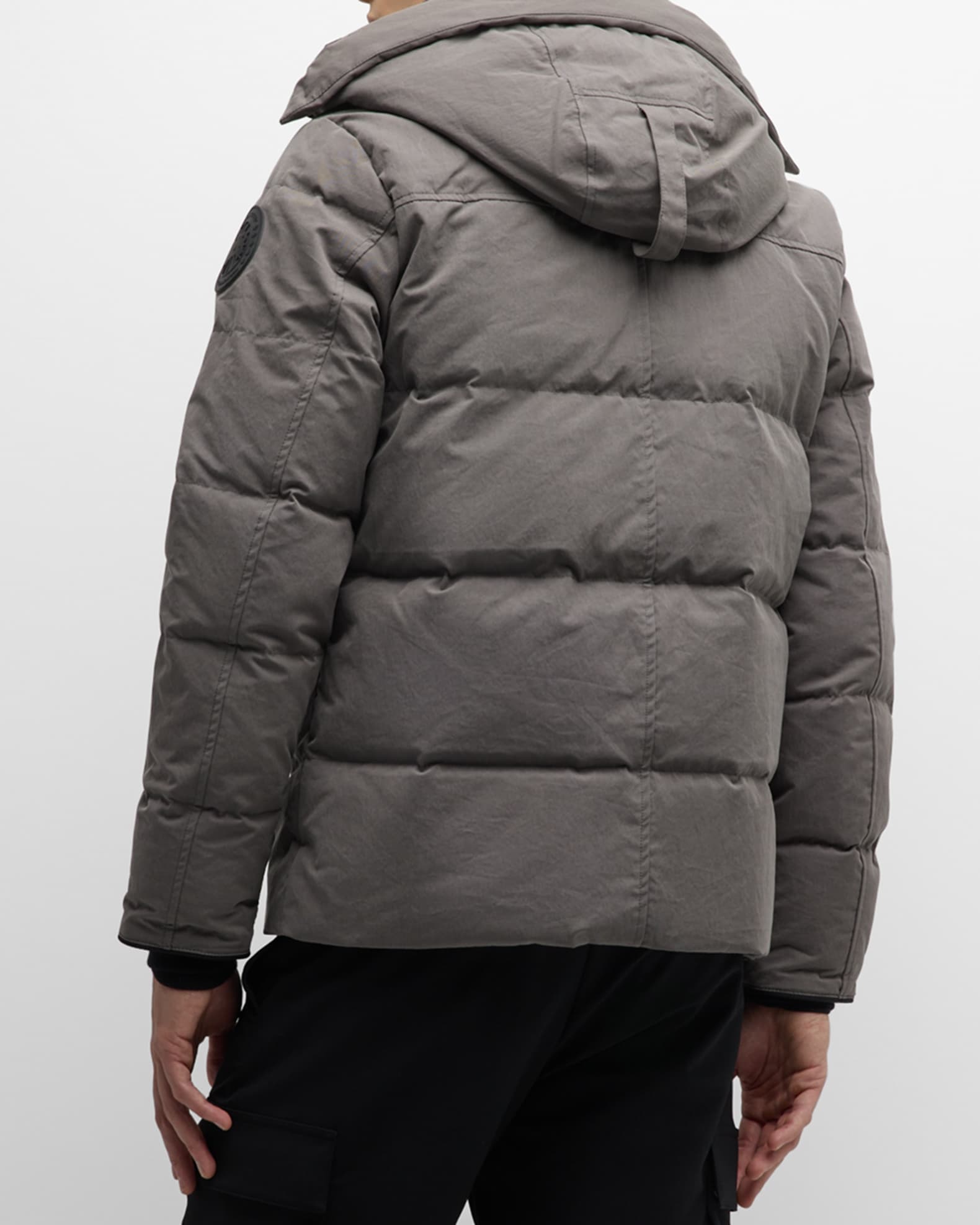 Canada Goose Men's Coated Wyndham Black Label Parka | Neiman Marcus