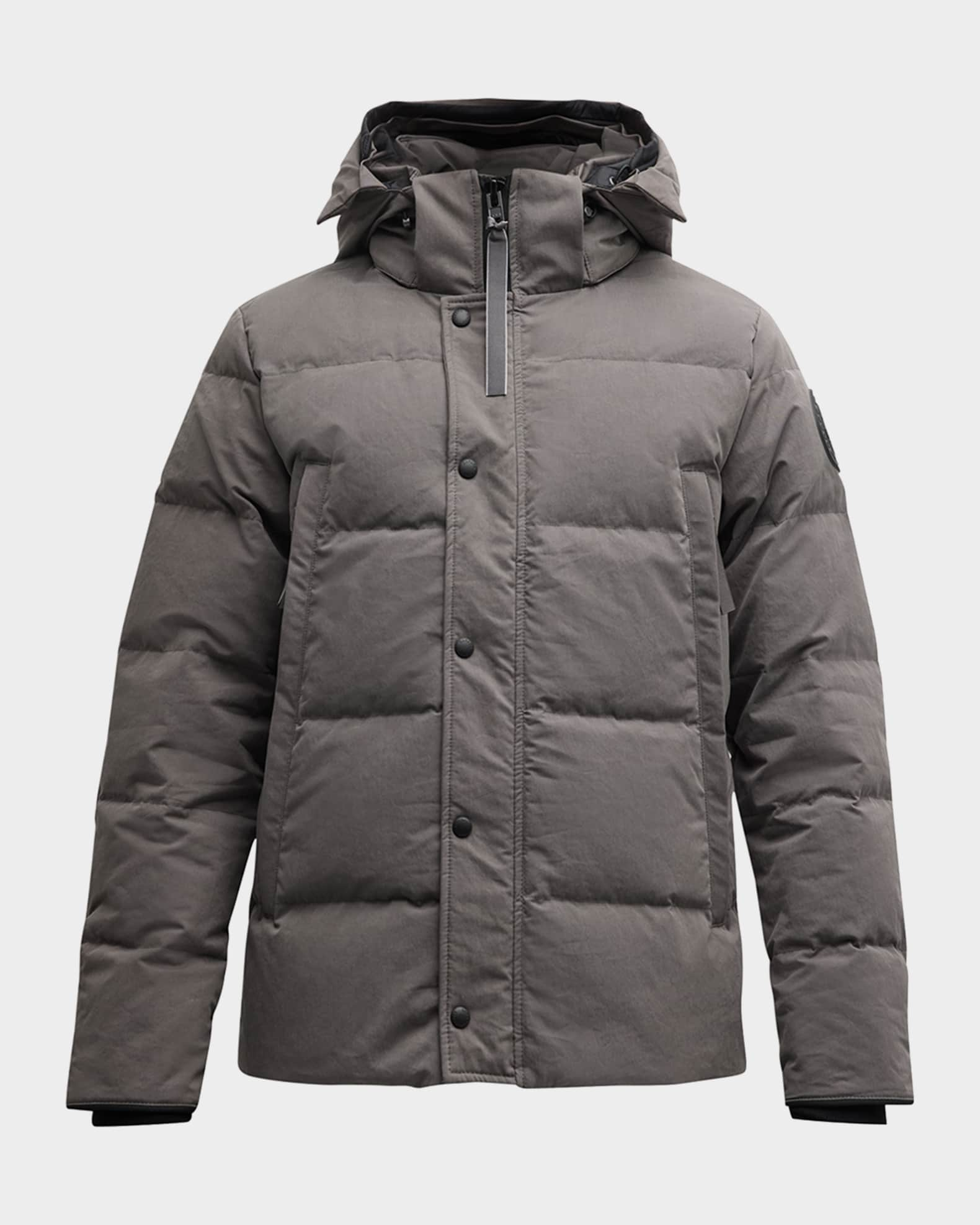 Canada Goose Men's Coated Wyndham Black Label Parka | Neiman Marcus