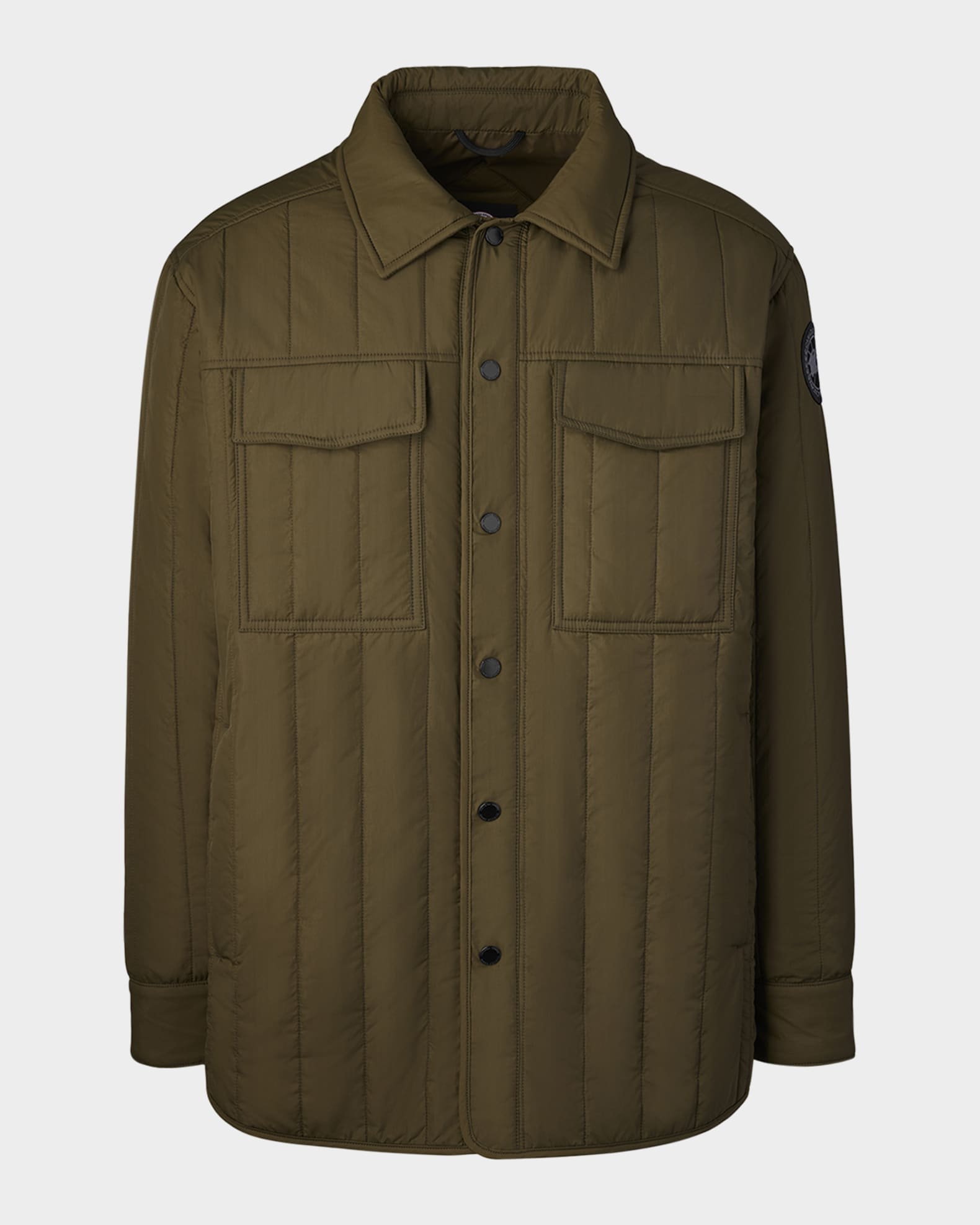 Canada Goose Men s Quilted Black Label Overshirt Neiman Marcus