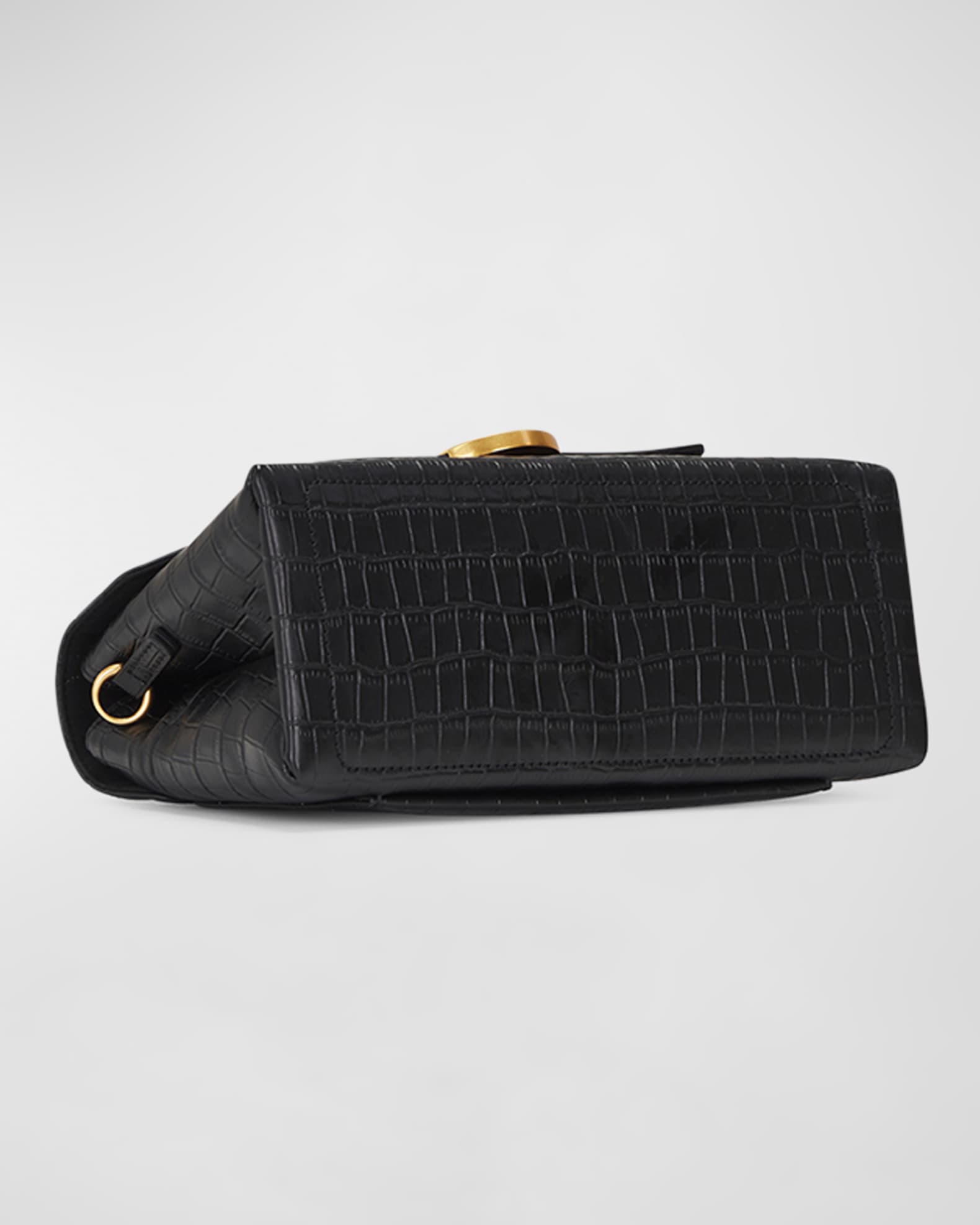 Oryany Lottie Flap Croc-Embossed Crossbody Bag | Neiman Marcus