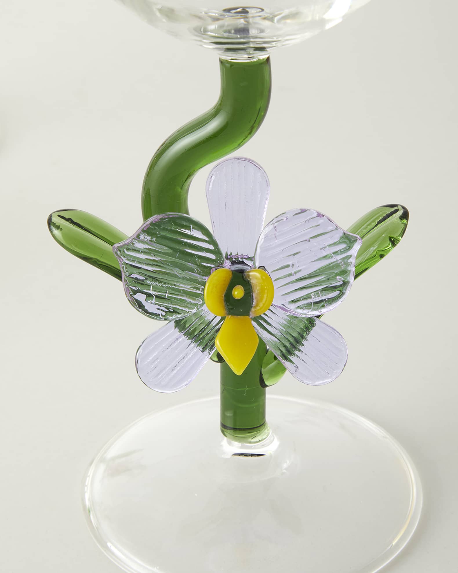 Figural Flower Wine Glasses, Set of 4 1
