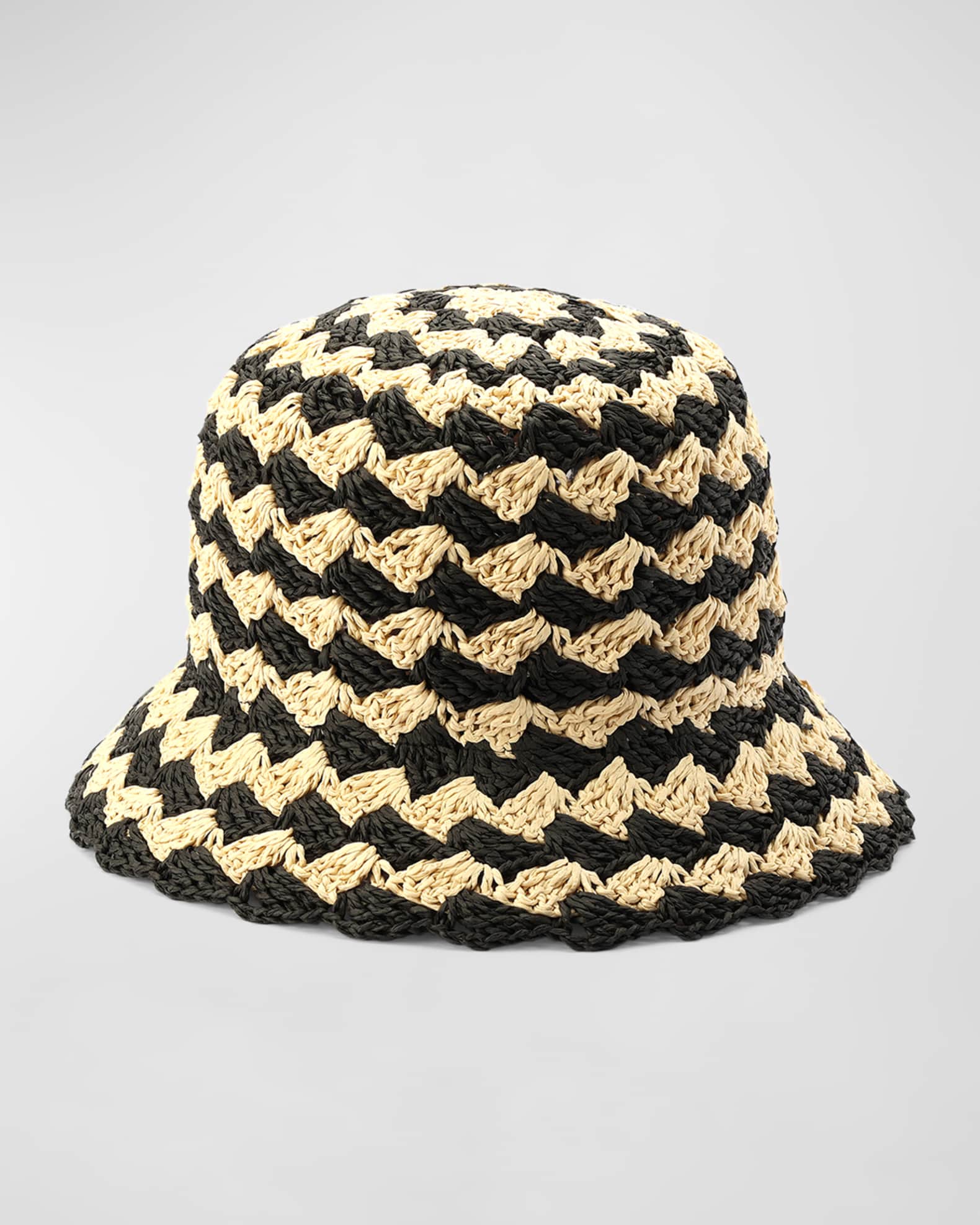 kate spade new york seaside stripe crochet bucket hat | Neiman Marcus