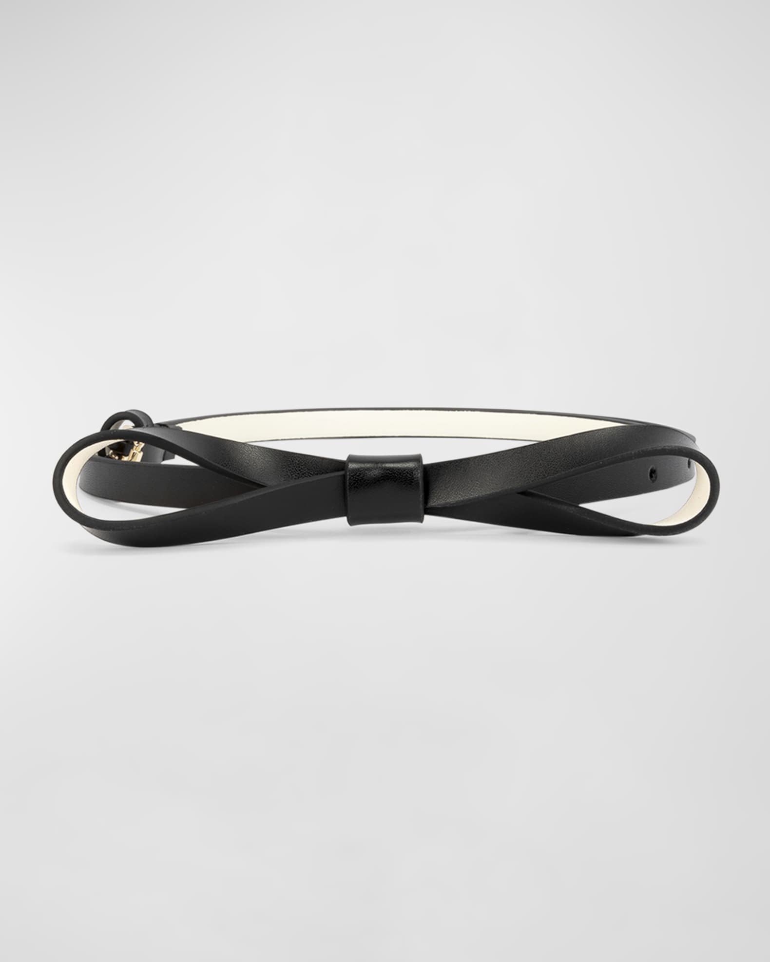 Leather bow belt hot sale