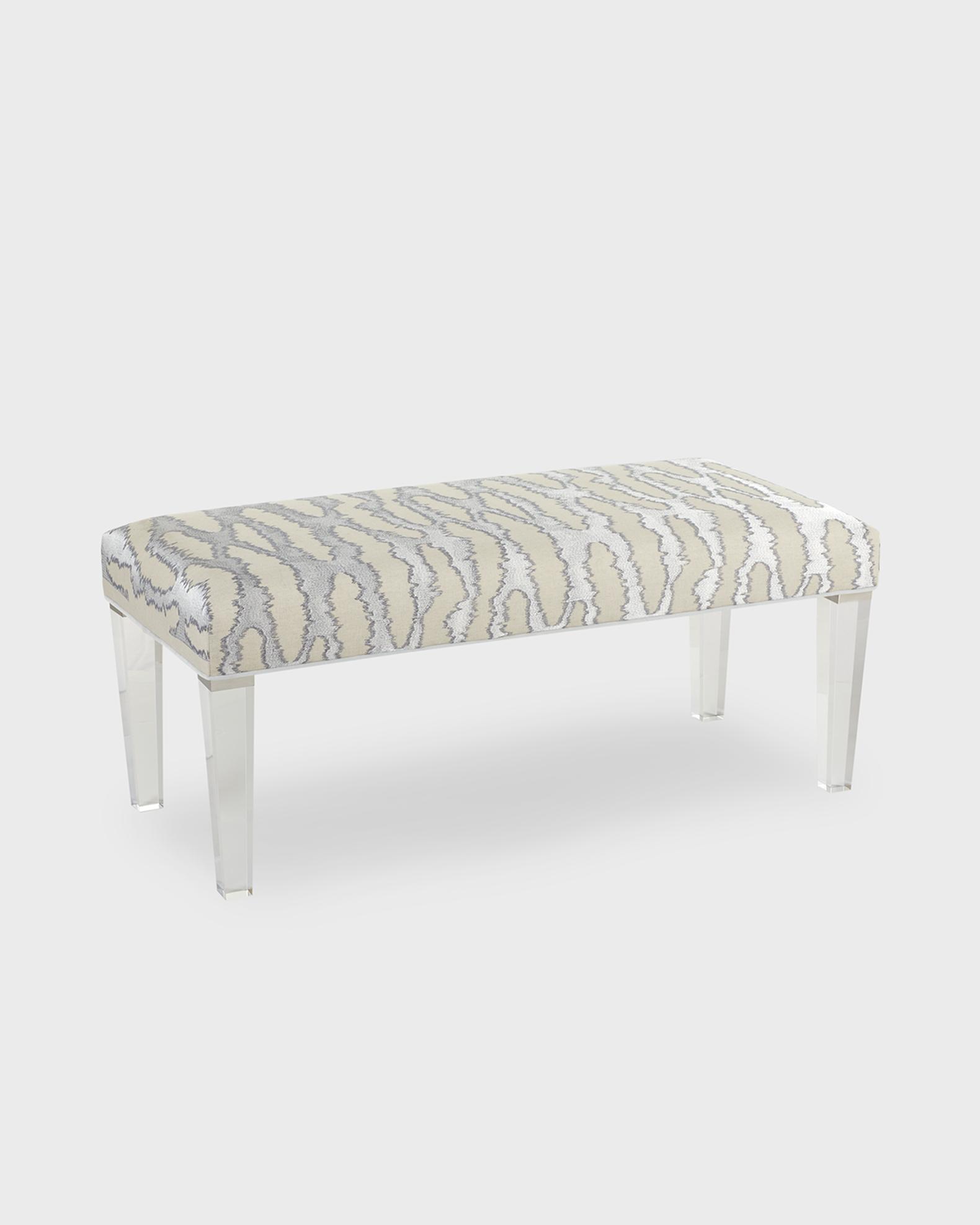Massoud Lessly Acrylic Leg Bench 47