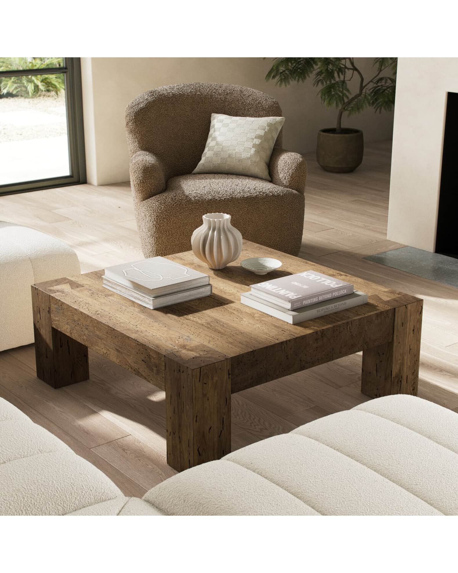 Four Hands Abaso Small Square Coffee Table Neiman Marcus