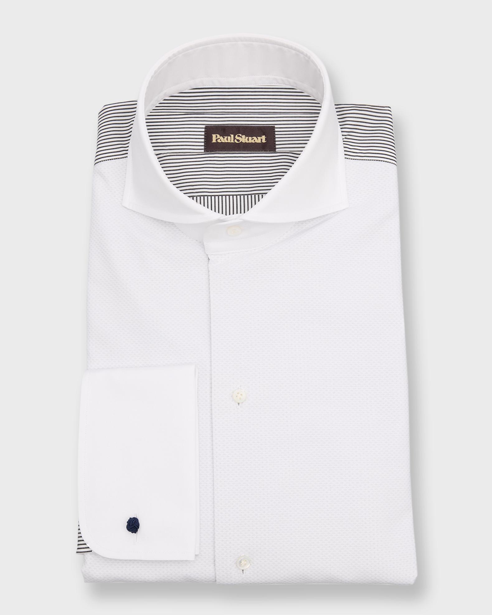 Paul Stuart Men's Patterned Cutaway-Collar Tuxedo Shirt | Neiman Marcus