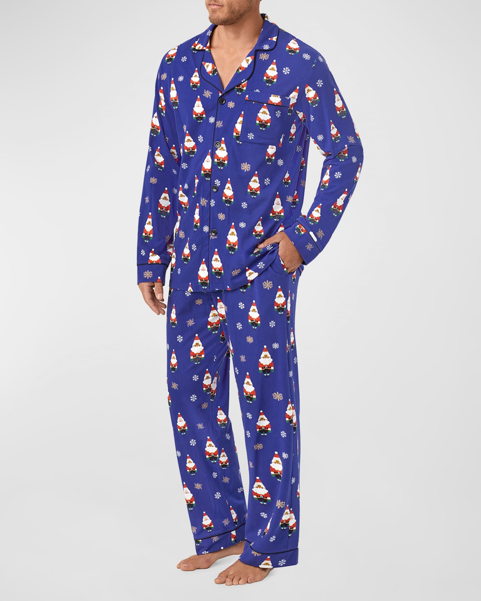 Santa claus pajamas deals for men