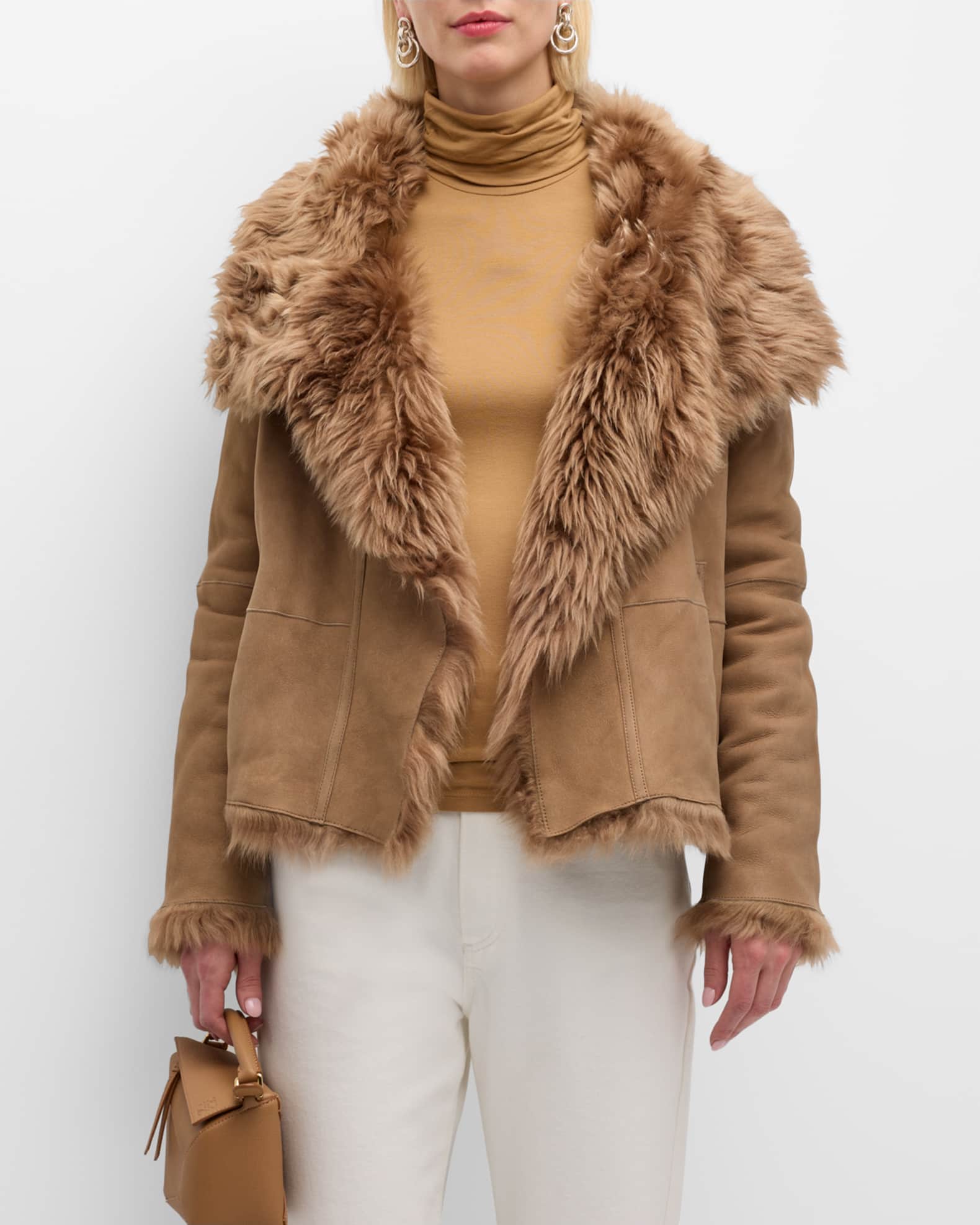 Toscana Shearling Short Jacket 1