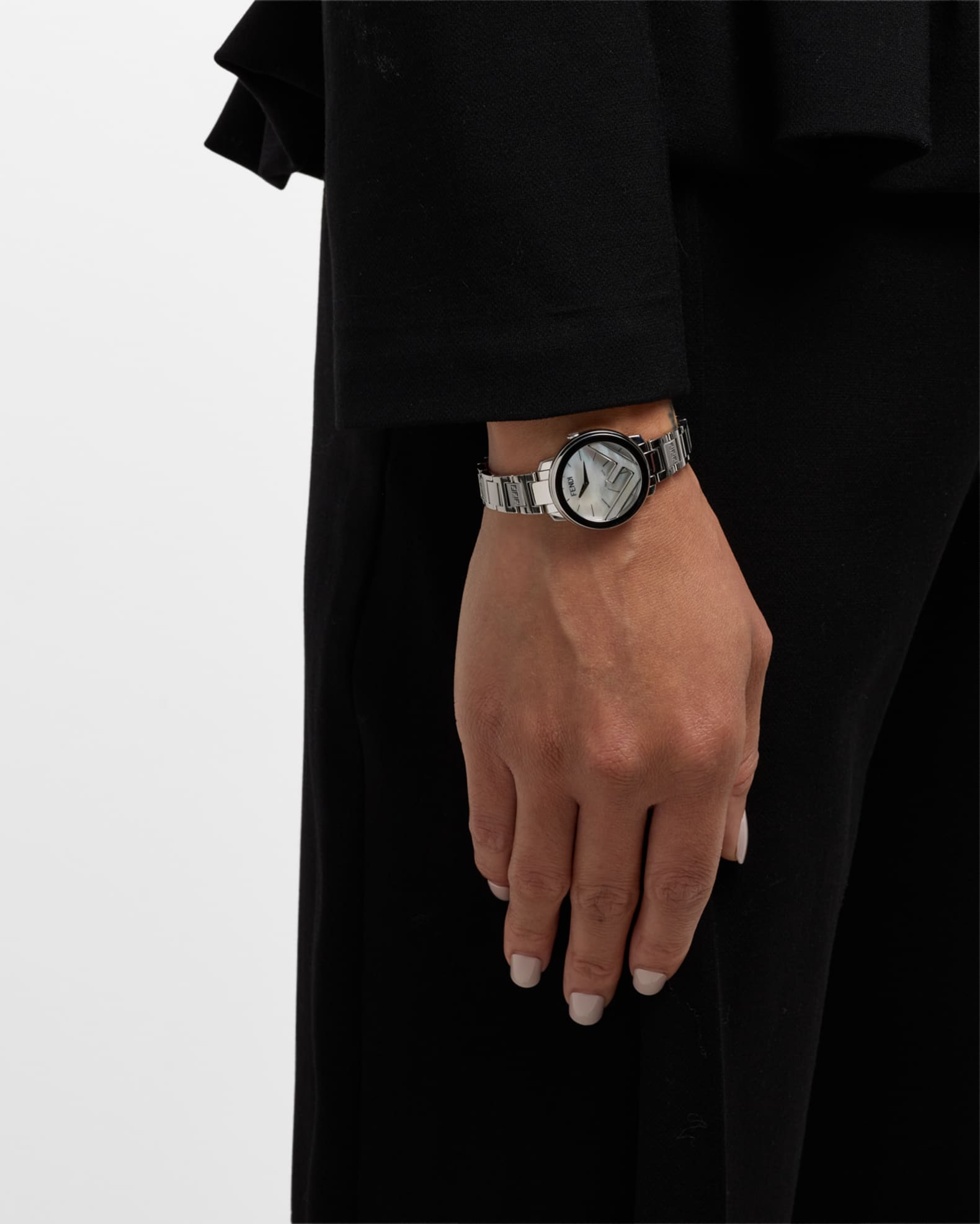 F Is Fendi 28mm Mother of Pearl Watch with Bracelet Strap 1