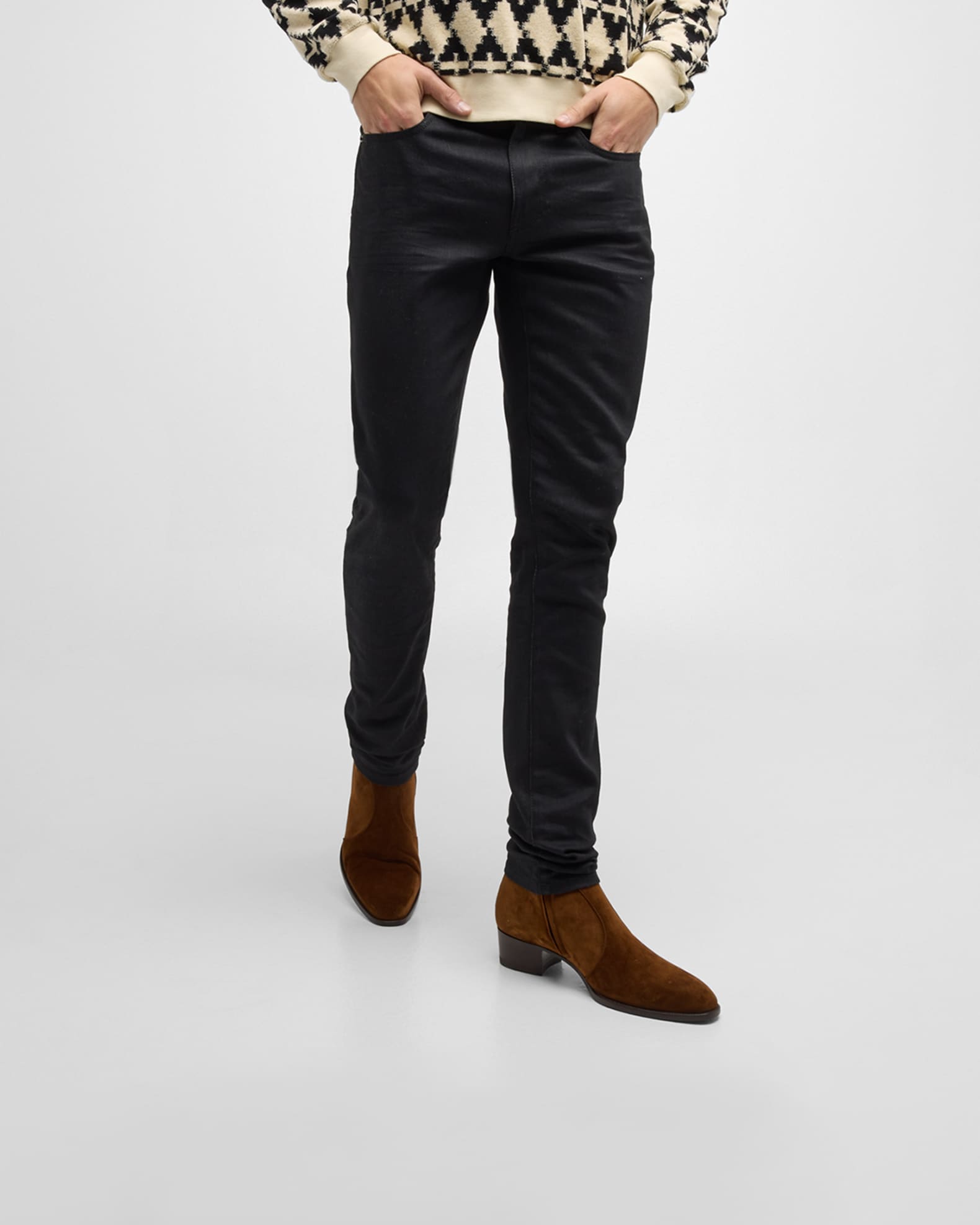 Saint laurent wyatt zip boots hotsell
