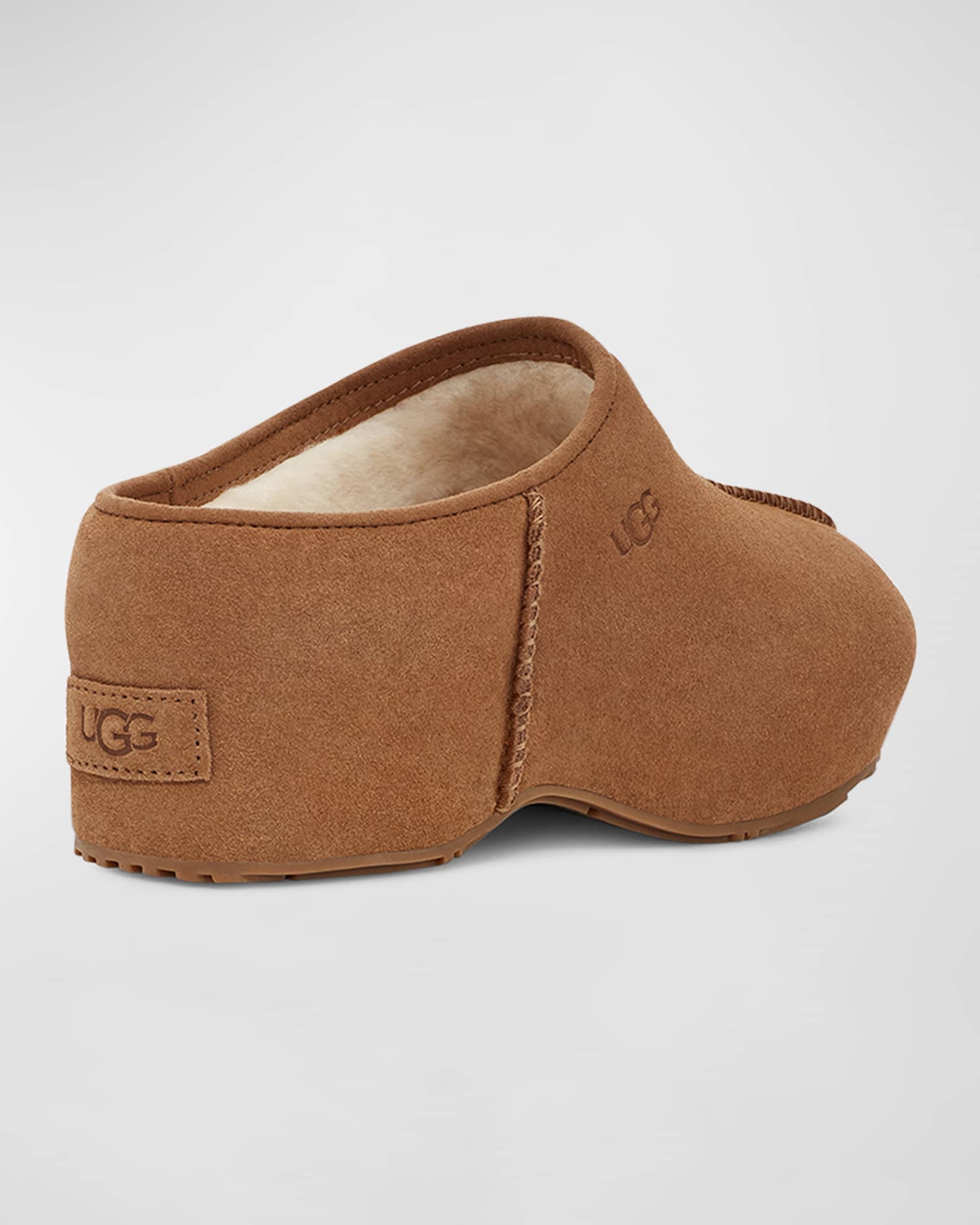 UGG Cottage Suede Wool Slide Clogs Neiman Marcus