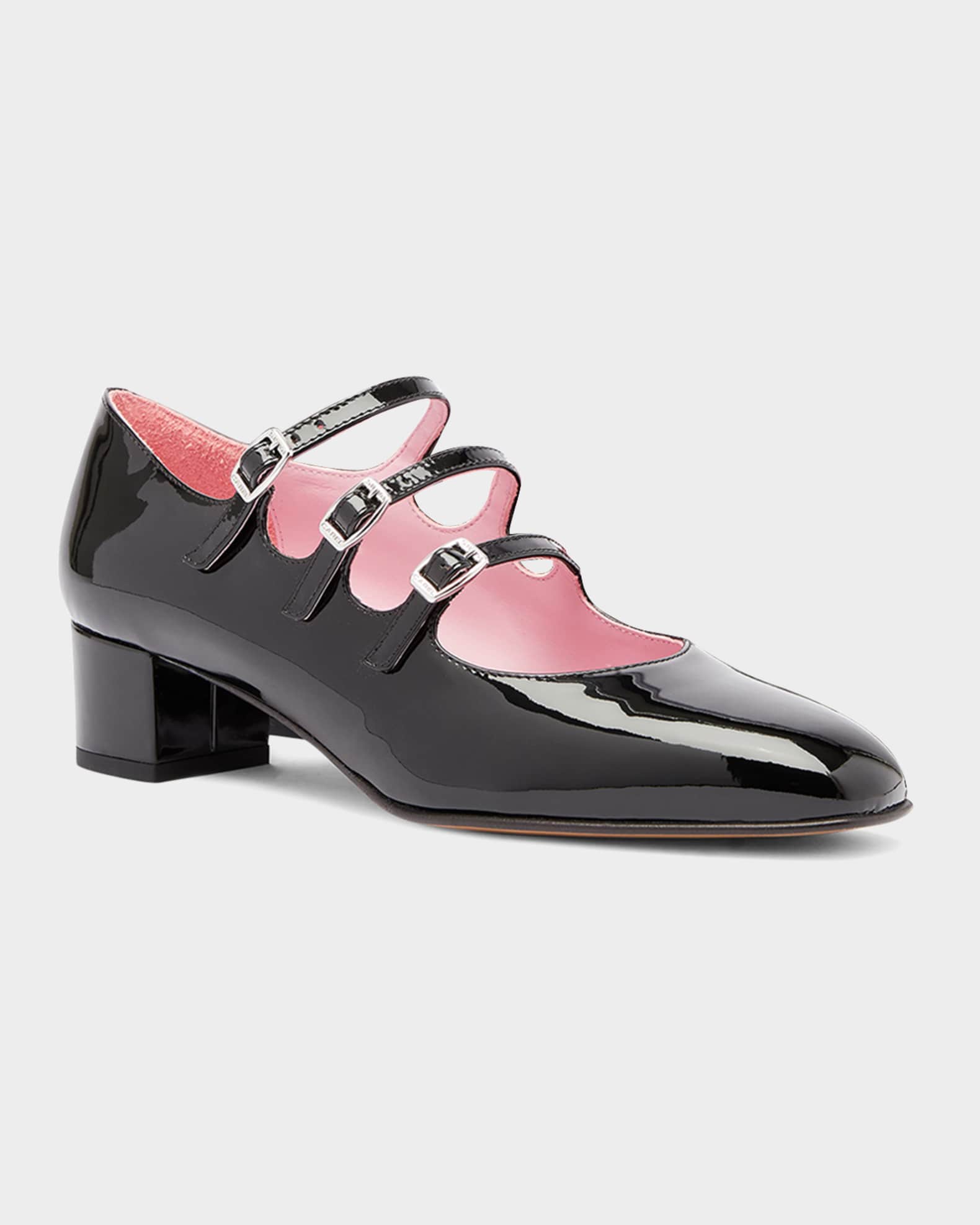 Kina Patent Mary Jane Trio Pumps 1