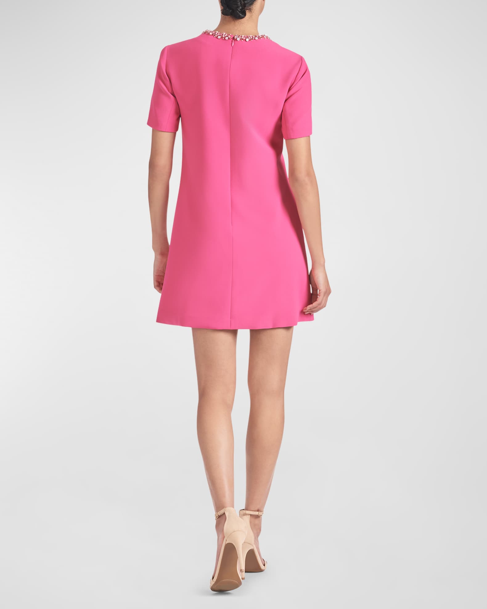 Sachin & Babi Lauren Jewel-Embellished Mini Dress | Neiman Marcus