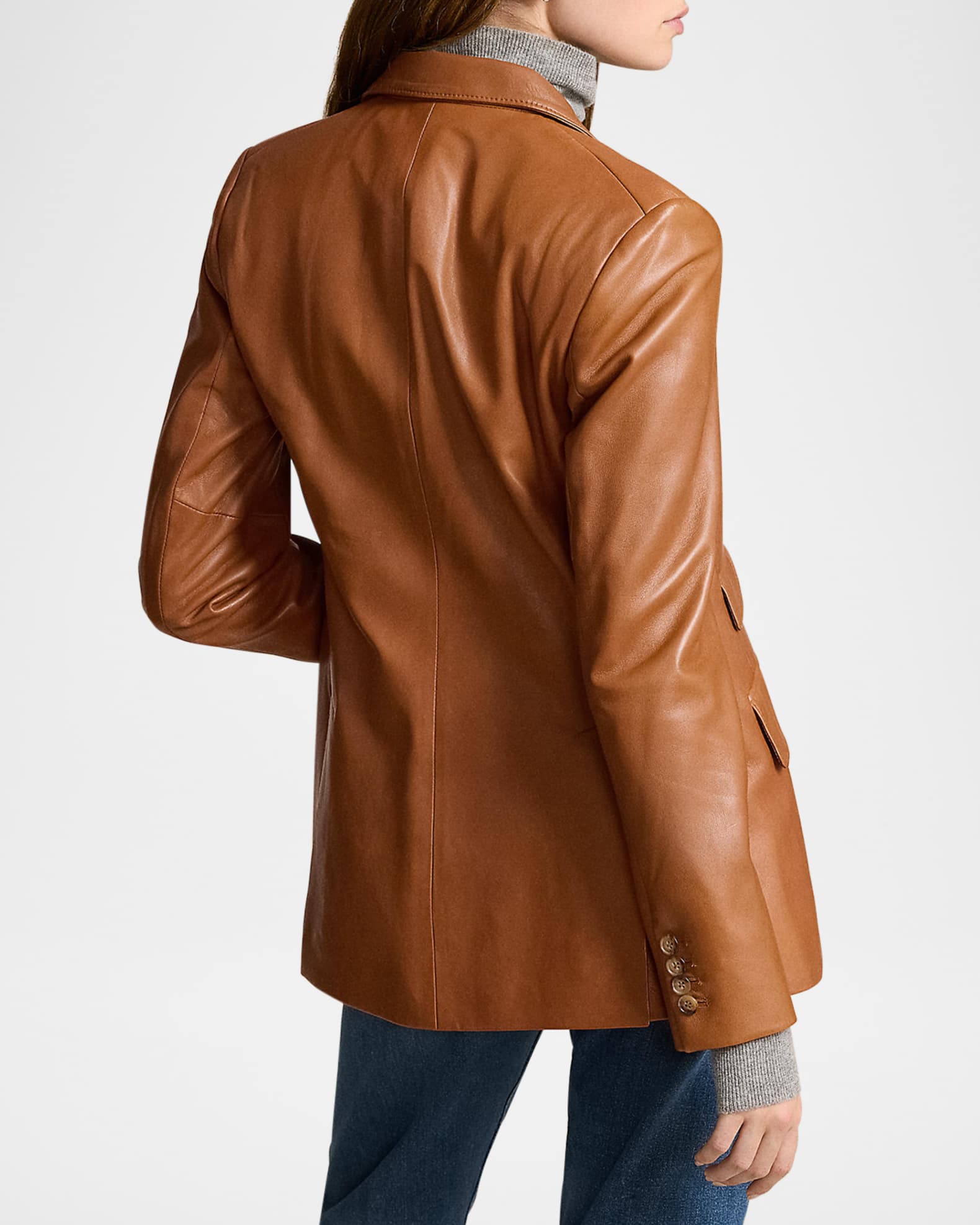 た*け様 名作【Ralph Lauren】LAMBSKIN LEATHER JA Ralph Lauren】名作