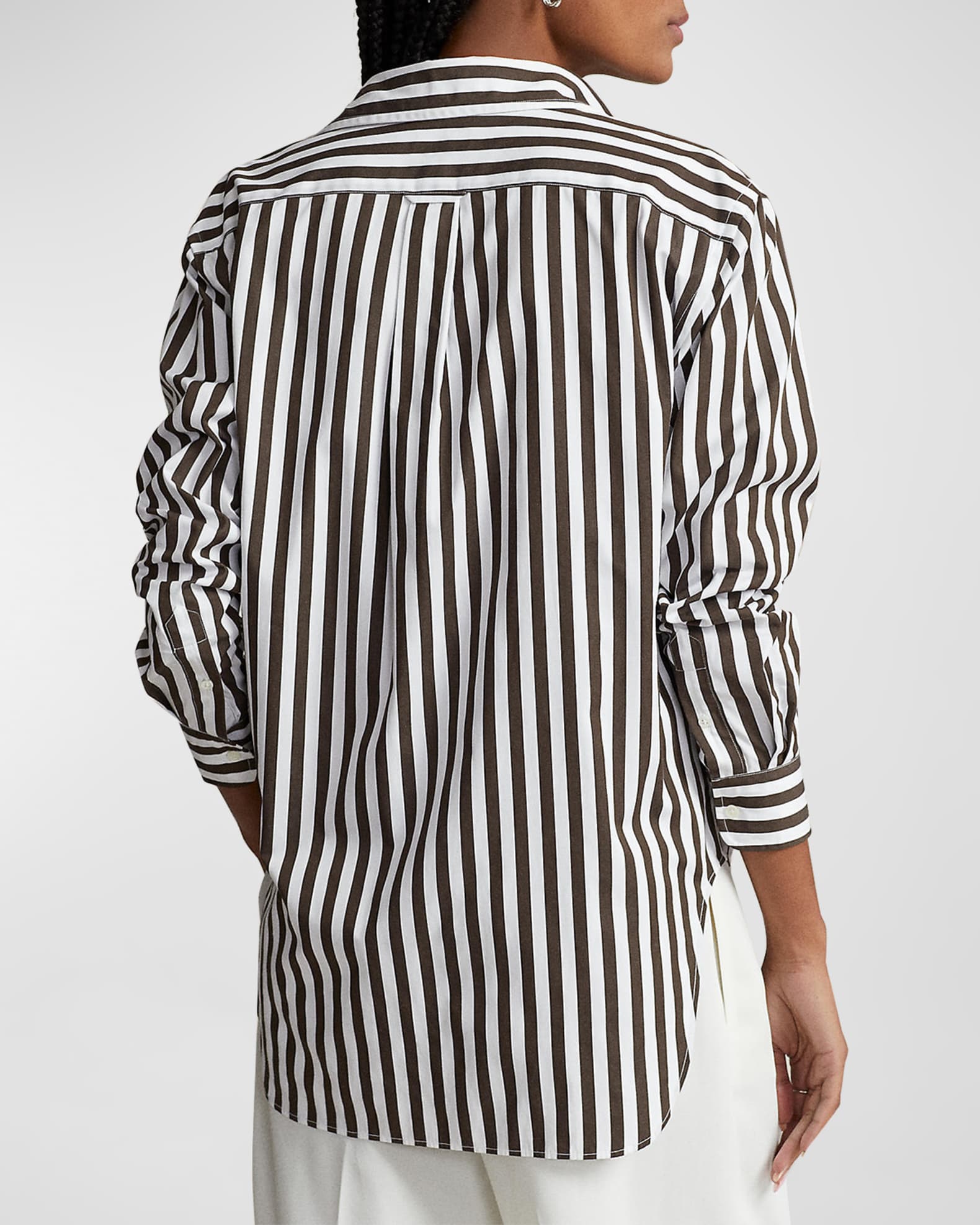 Polo Ralph Lauren Relaxed-Fit Striped Cotton Shirt | Neiman Marcus