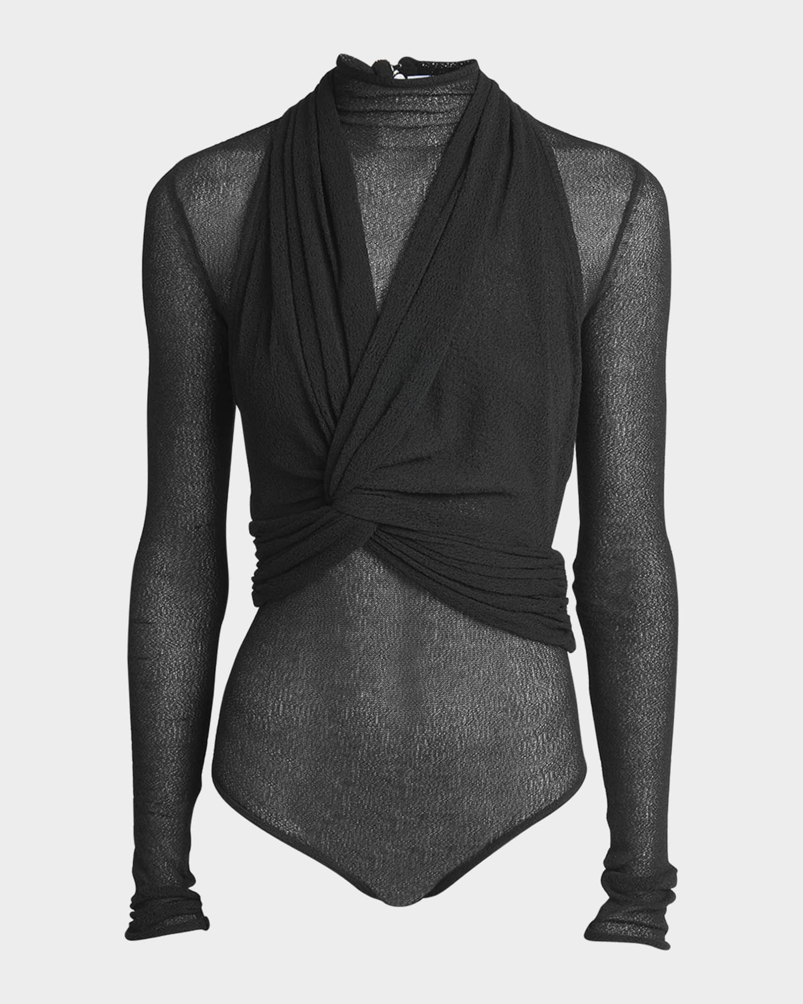 High-Neck Sweater Bodysuit 0