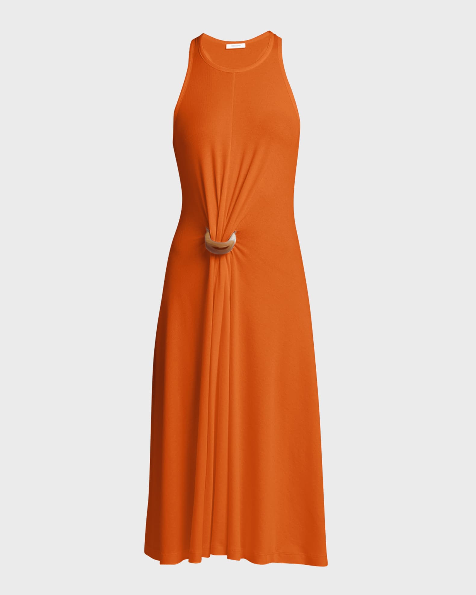 Molo Channi striped midi dress - Orange