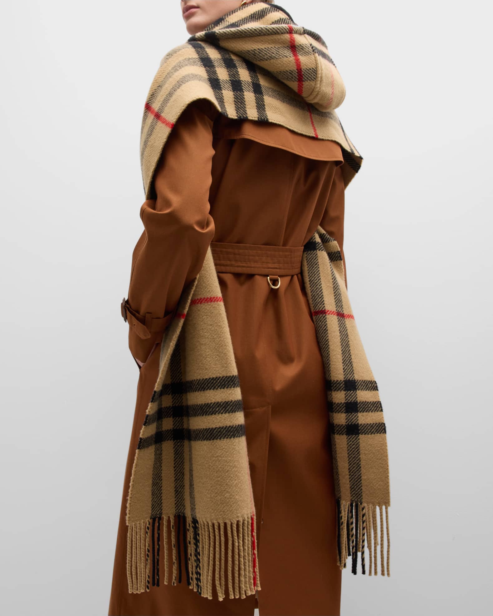 Burberry The Classic Check Cashmere Scarf (Scarves,Cashmere