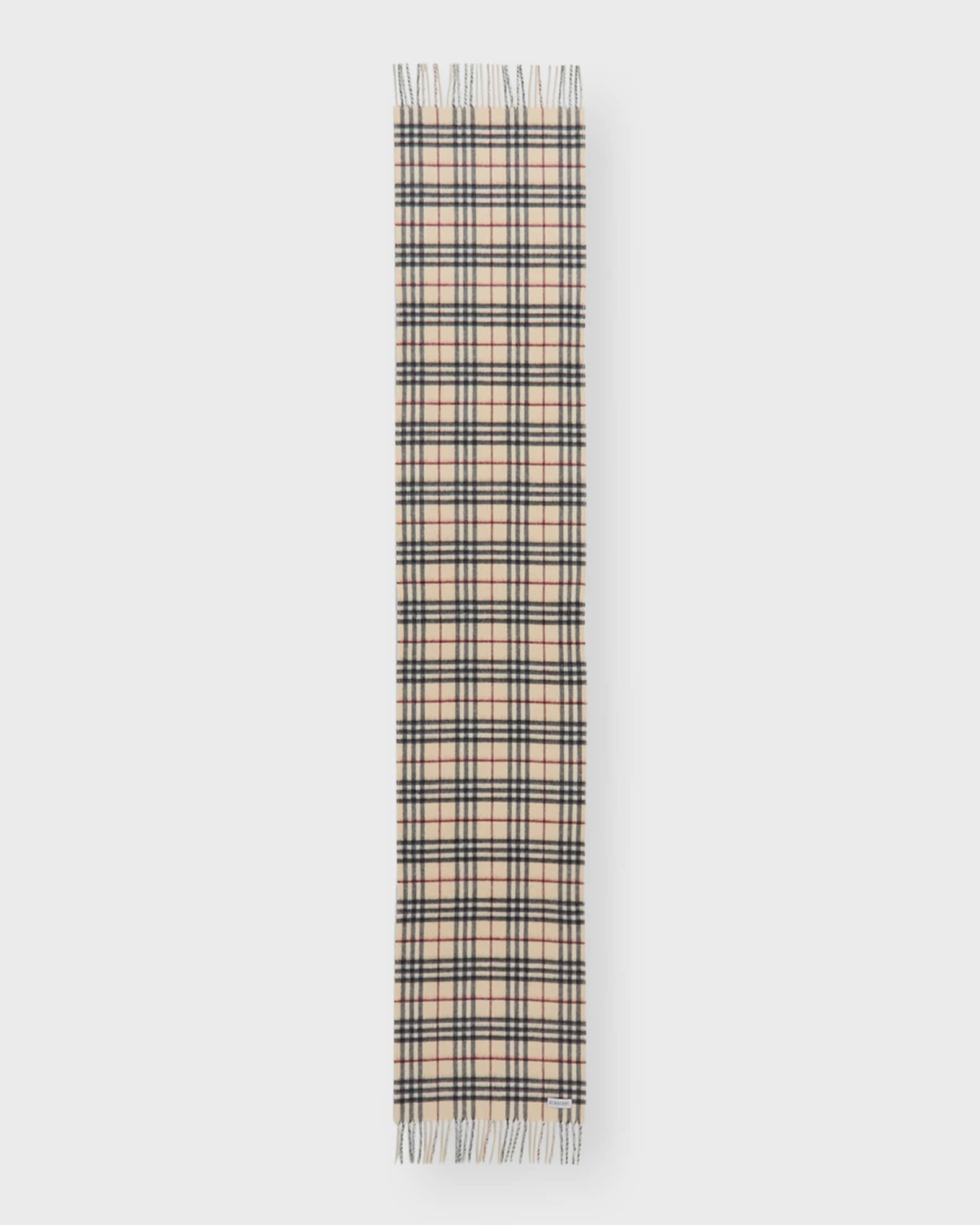 Burberry vintage check 2025 cashmere scarf