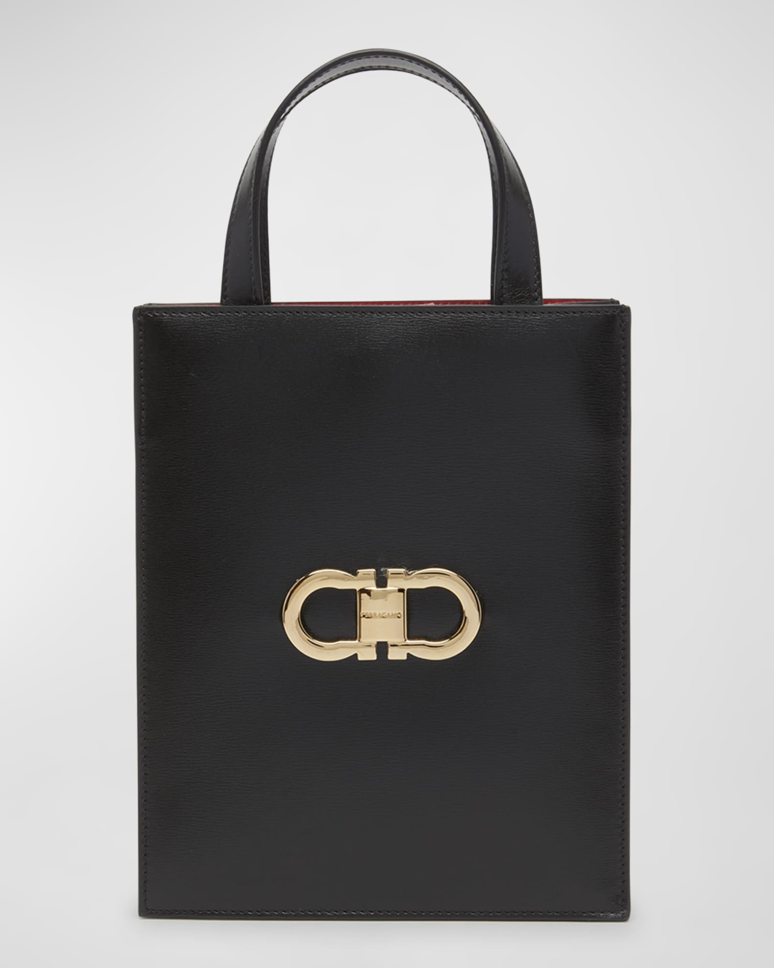 Ferragamo Double Gancio Bicolor Mini Tote Bag Neiman Marcus