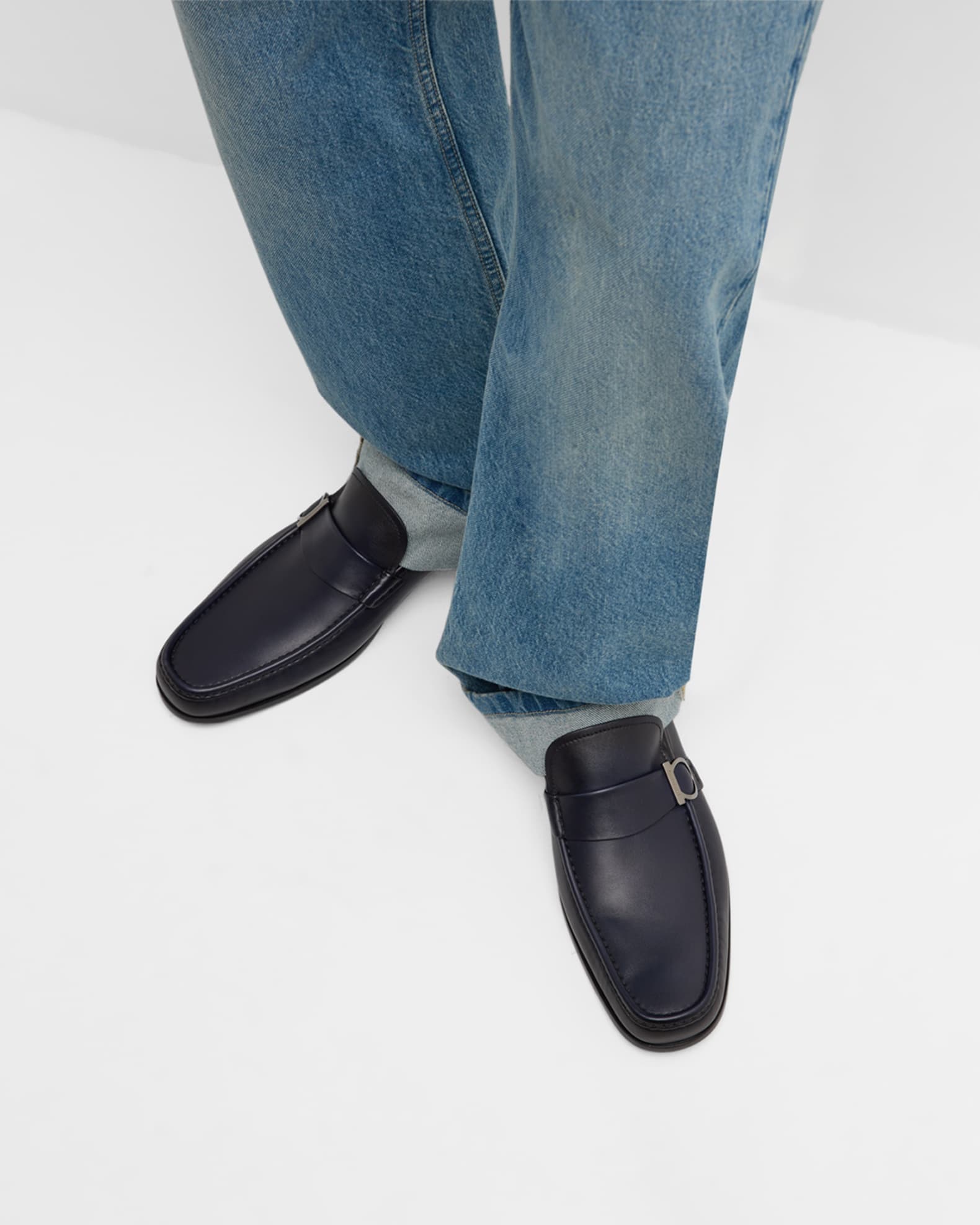 Men's Duomo Gancio Leather Loafers 1