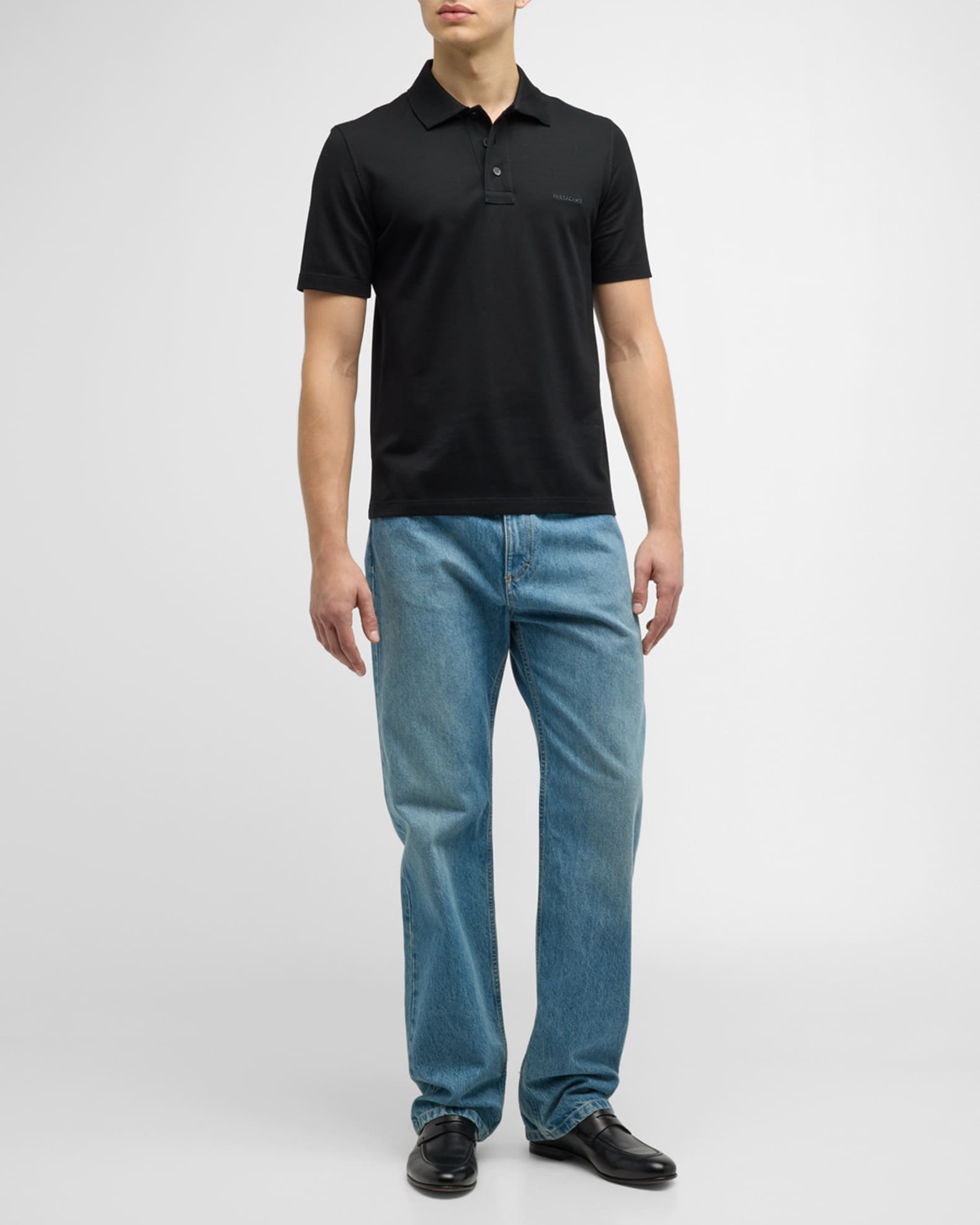 Men's Cotton Logo Polo 1