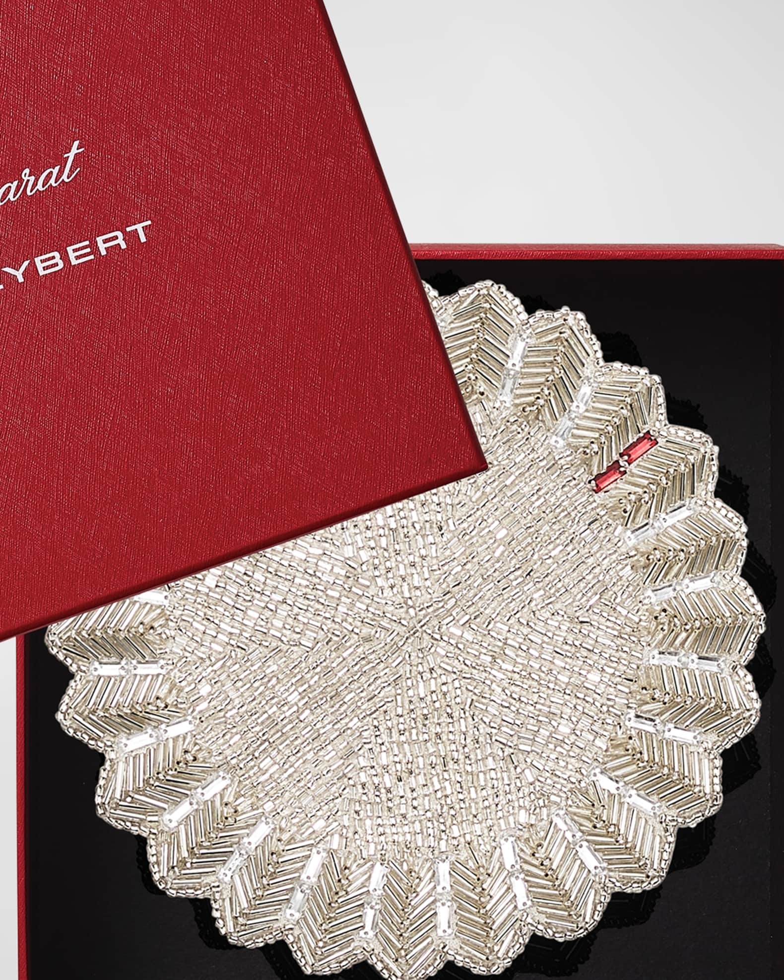 x Baccarat Etoile Silver Coasters, Set of 4 1