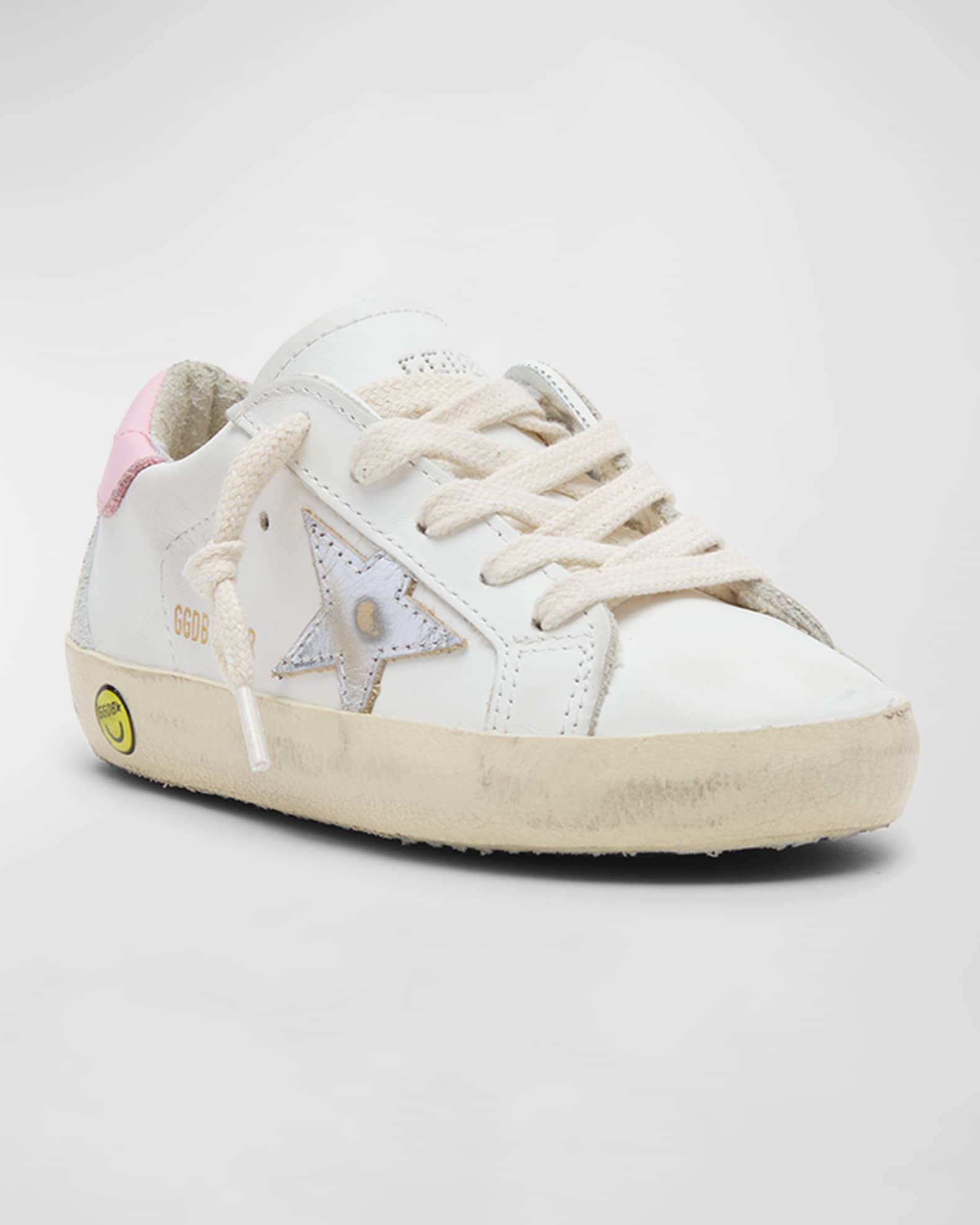 Girl's Superstar Leather Low-Top Sneakers, Kids 1