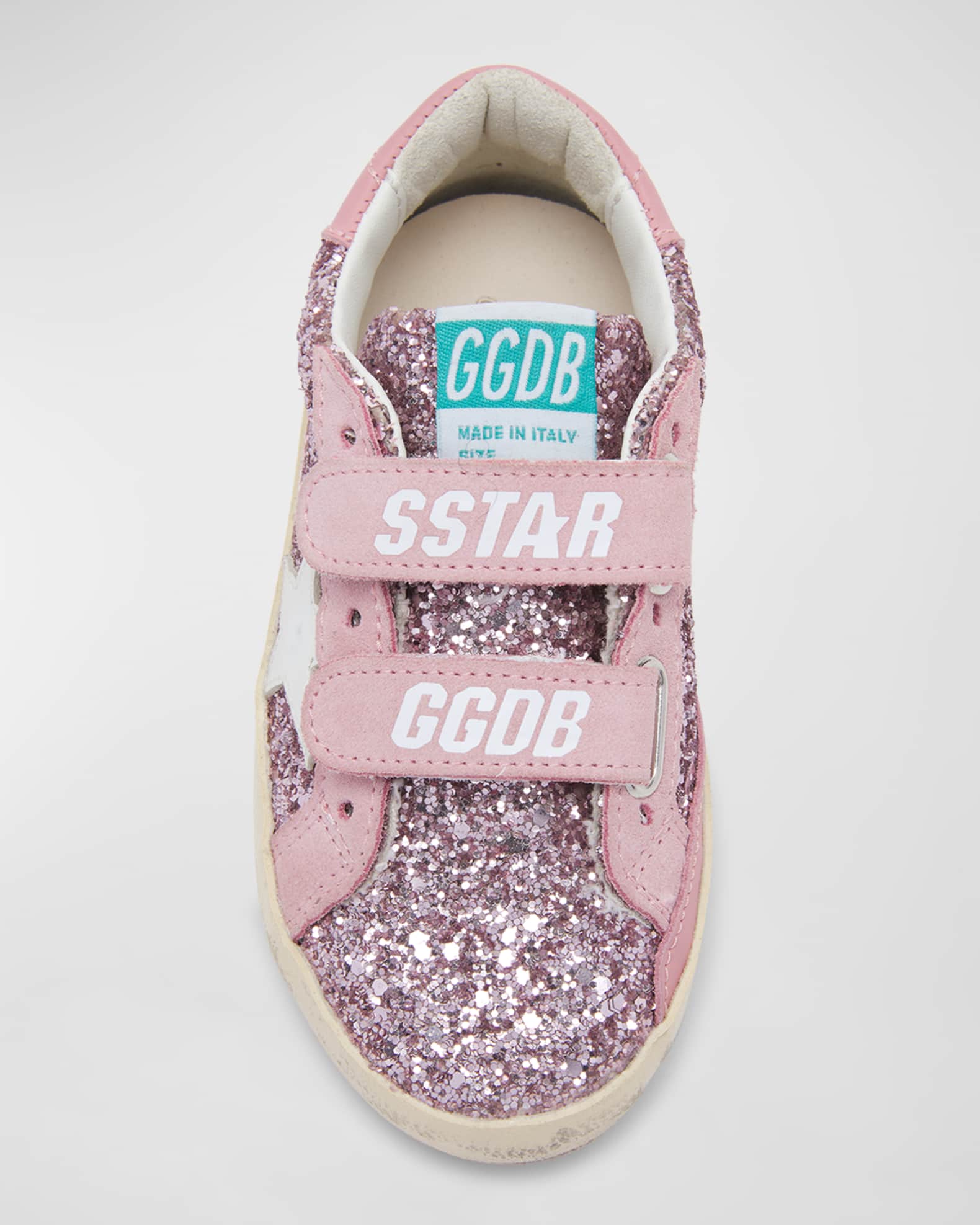 Golden Goose Girl's Old School Glitter DualGrip Sneakers, Kids