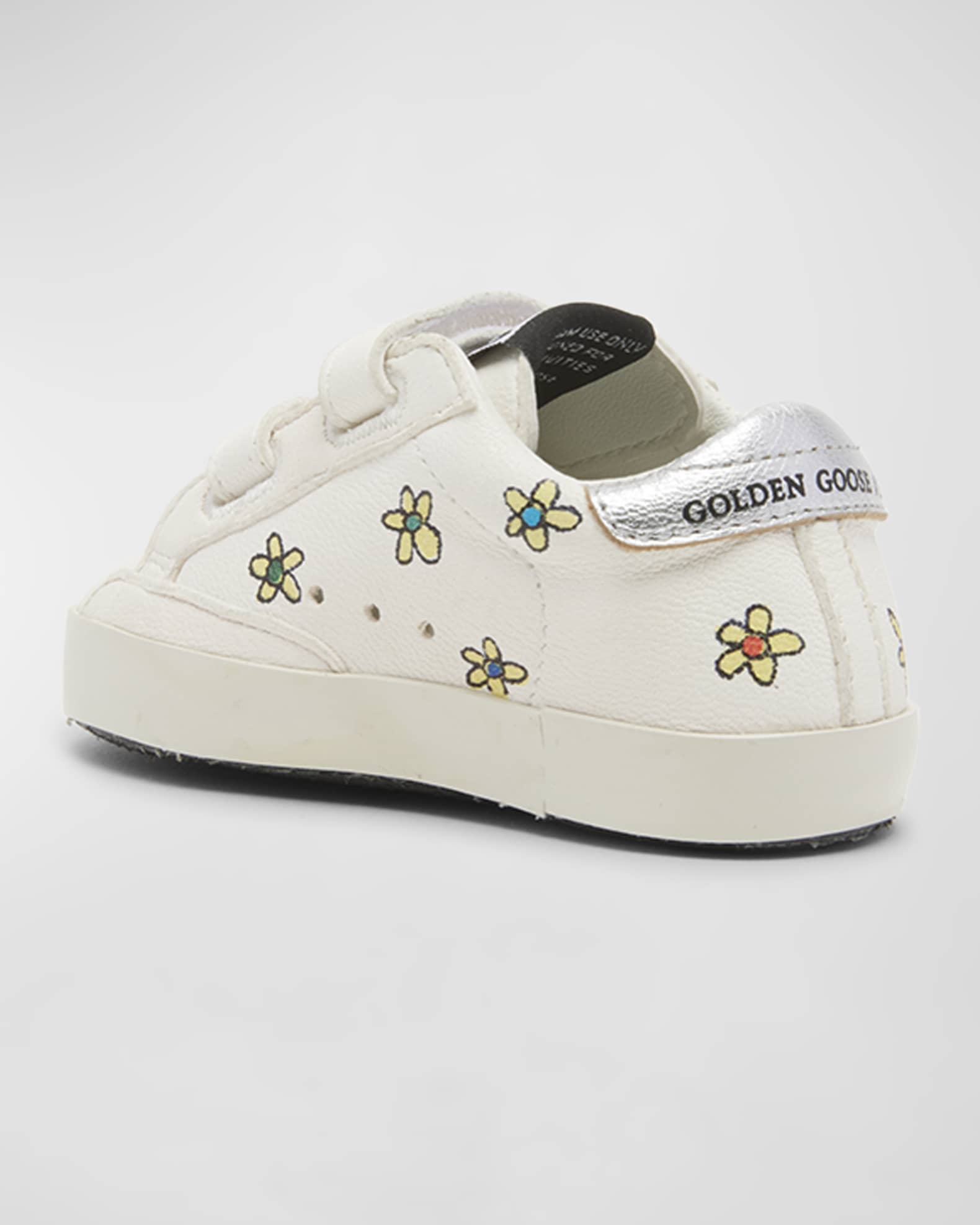 Golden Goose Girl's Baby School Flowers LowTop Sneakers, Kids Neiman