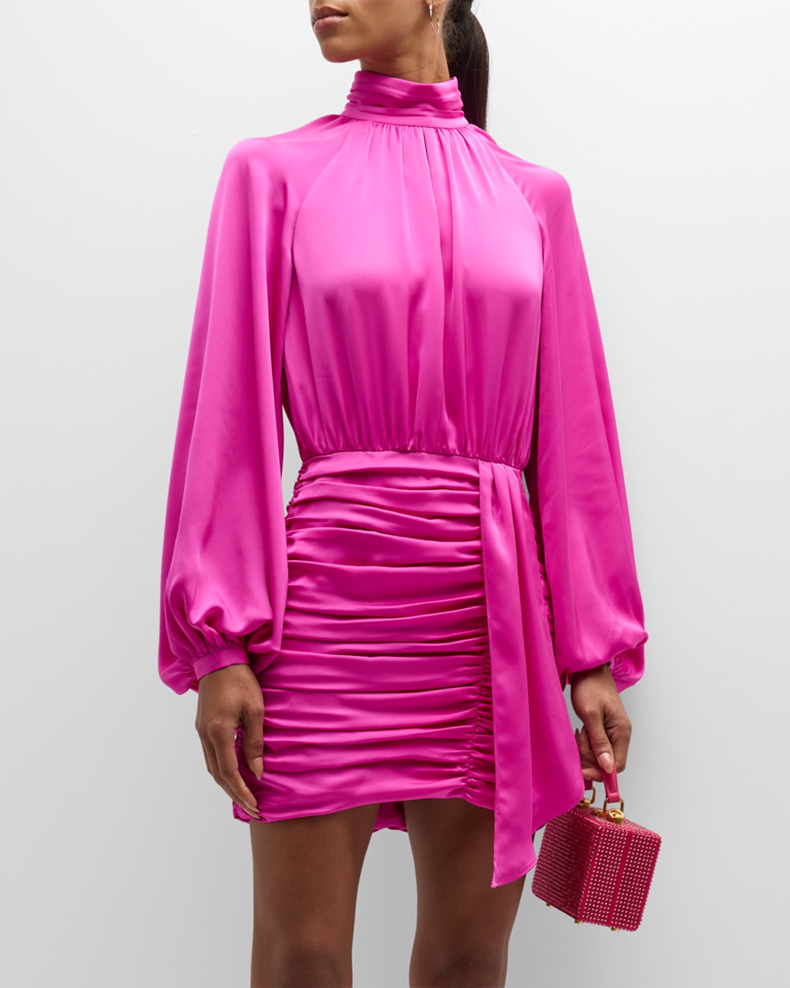 Ramy Brook Katalina Long-Sleeve Mini Dress | Neiman Marcus