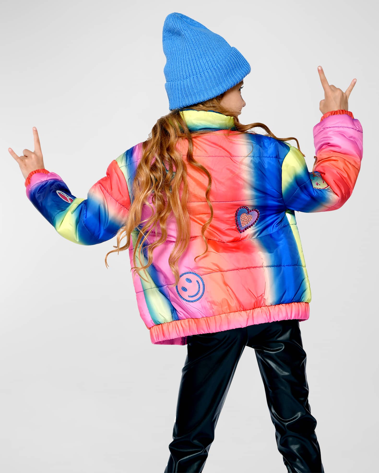 Tie dye puffer coat outlet