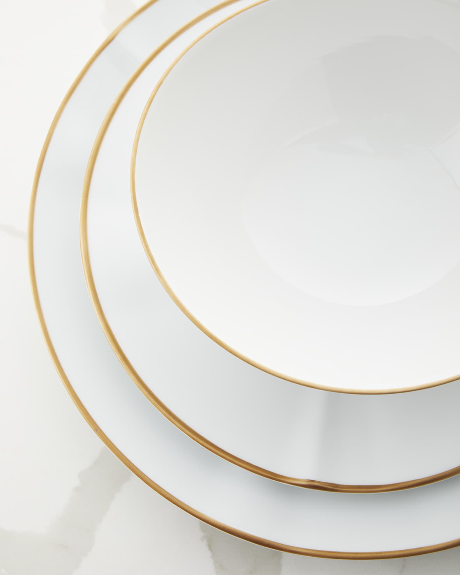 Gold Rim 12-Piece Dinnerware Set 1
