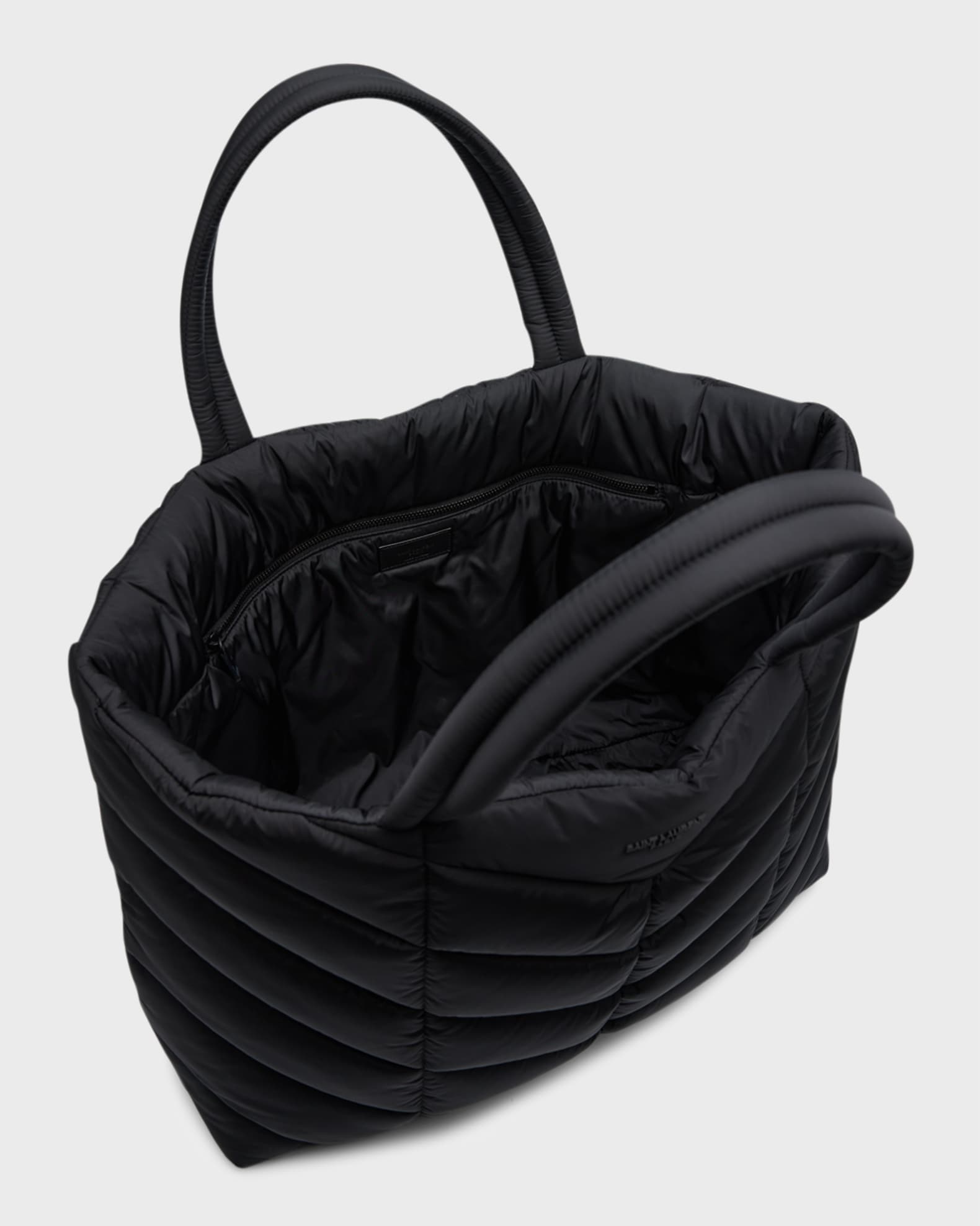 Saint Laurent Men s Nylon Puffer Tote Bag Neiman Marcus
