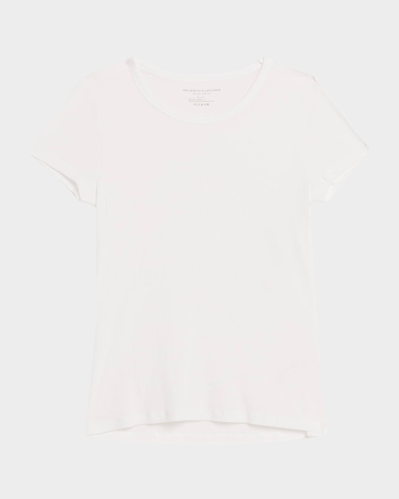 Majestic Filatures Lyocell Cotton Baby Ribbed Tee