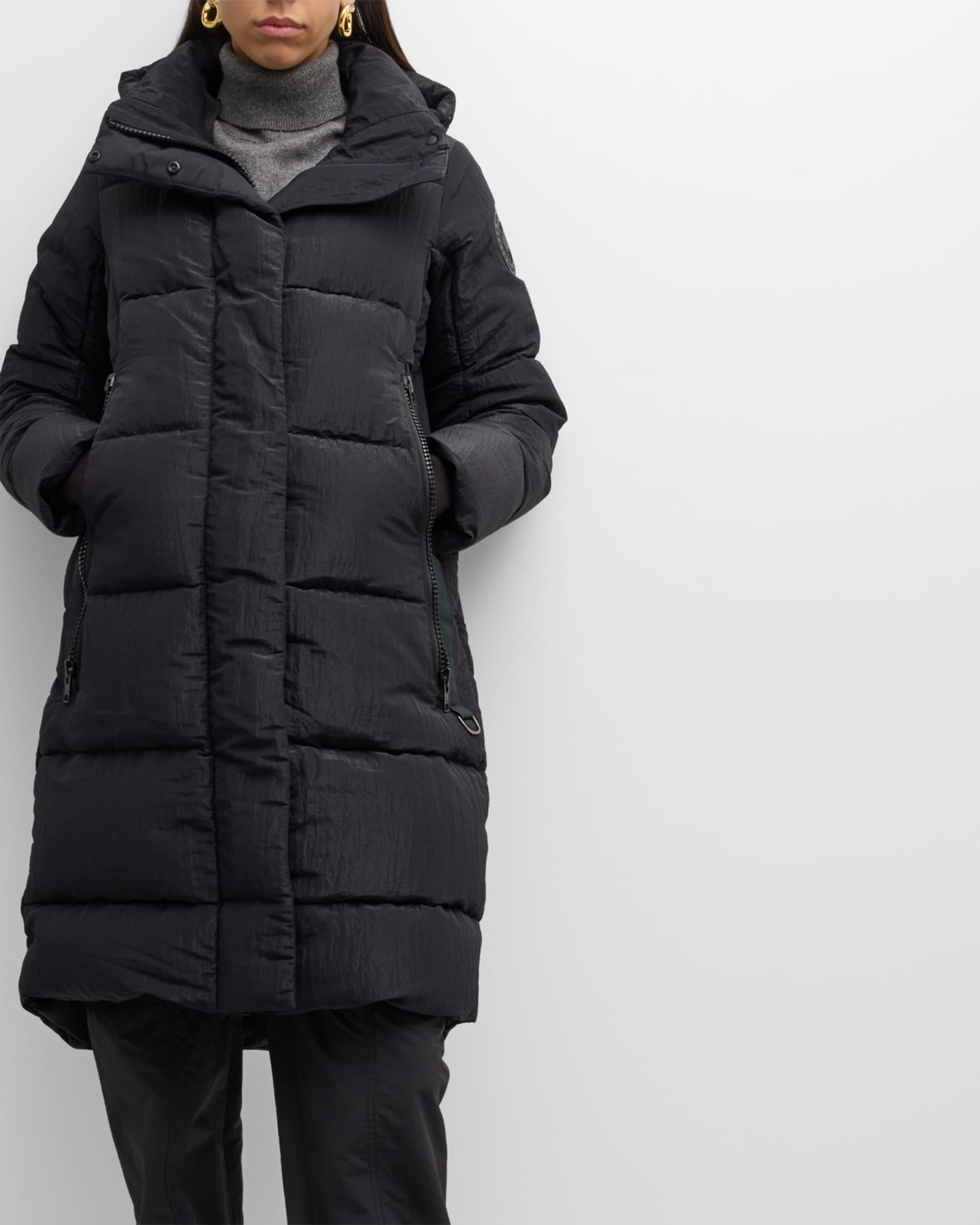 Canada Goose Byward Parka Black Label Shiny Crinkle | Neiman Marcus