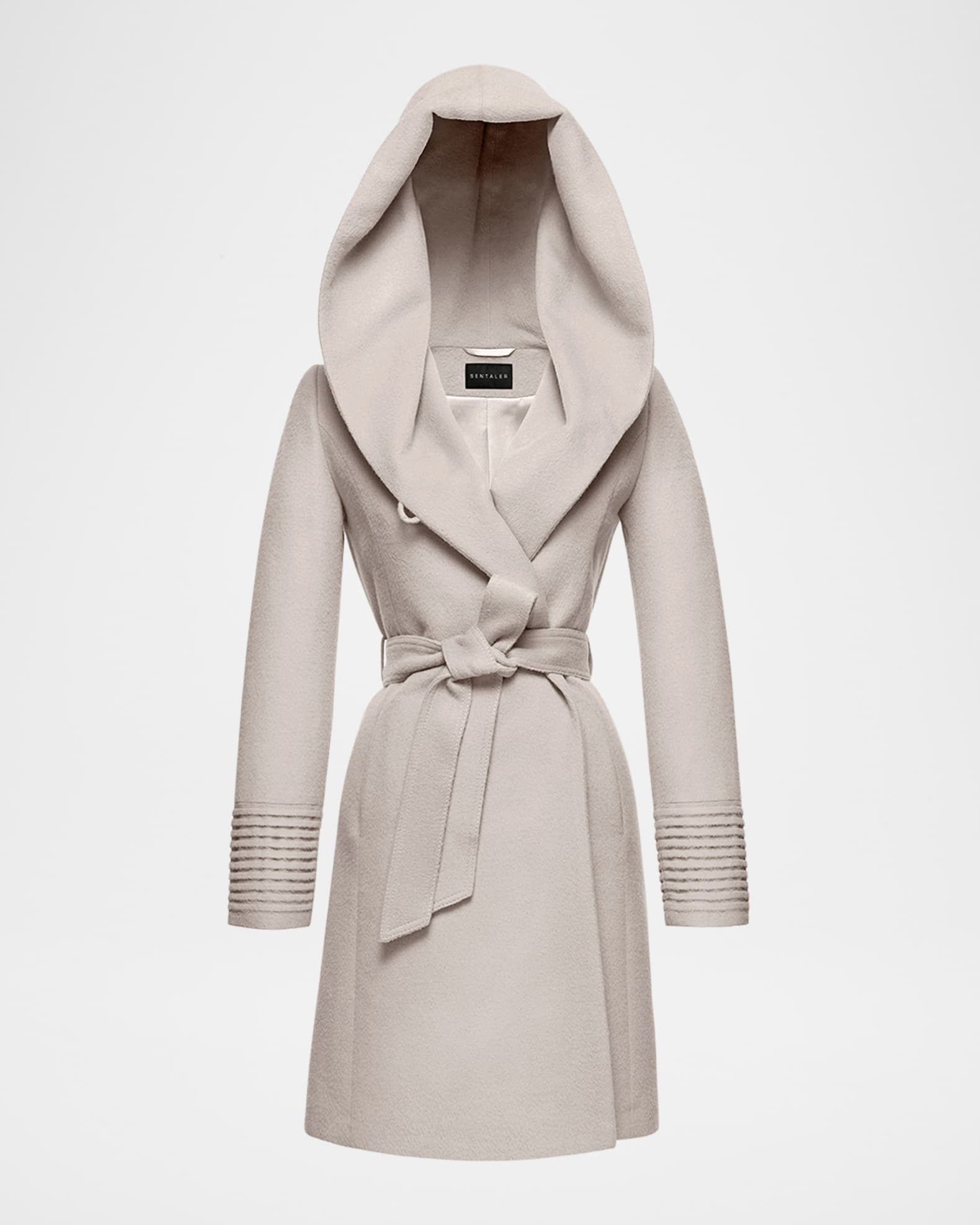 Wrap hooded coat deals