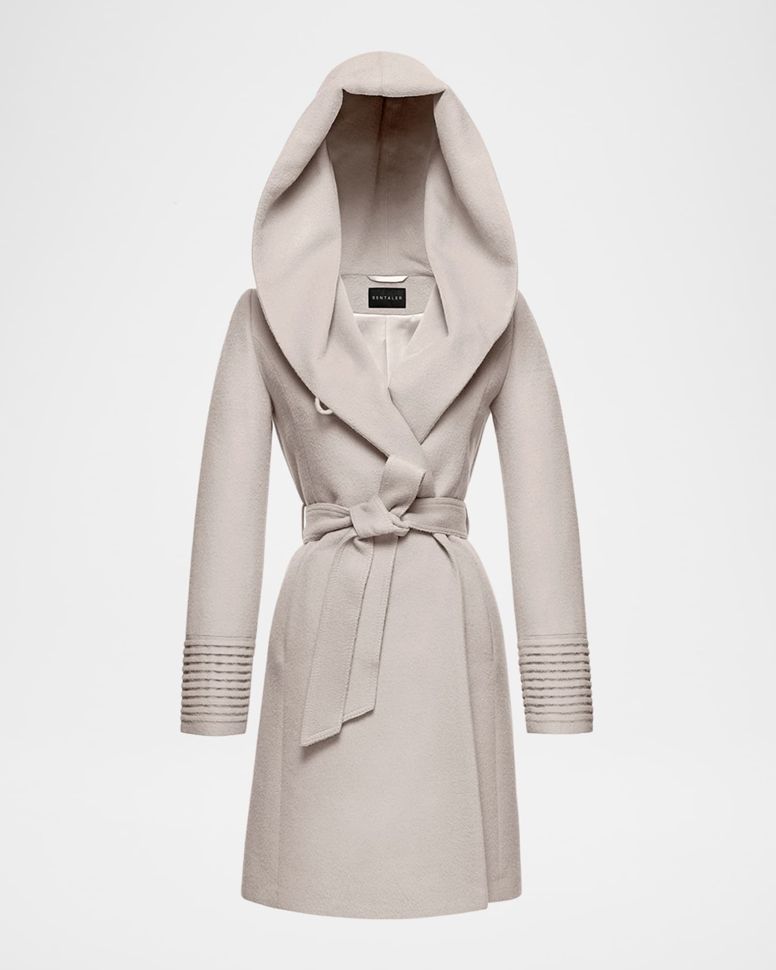 Louis Vuitton Flap Pocket Hooded Wrap Coat