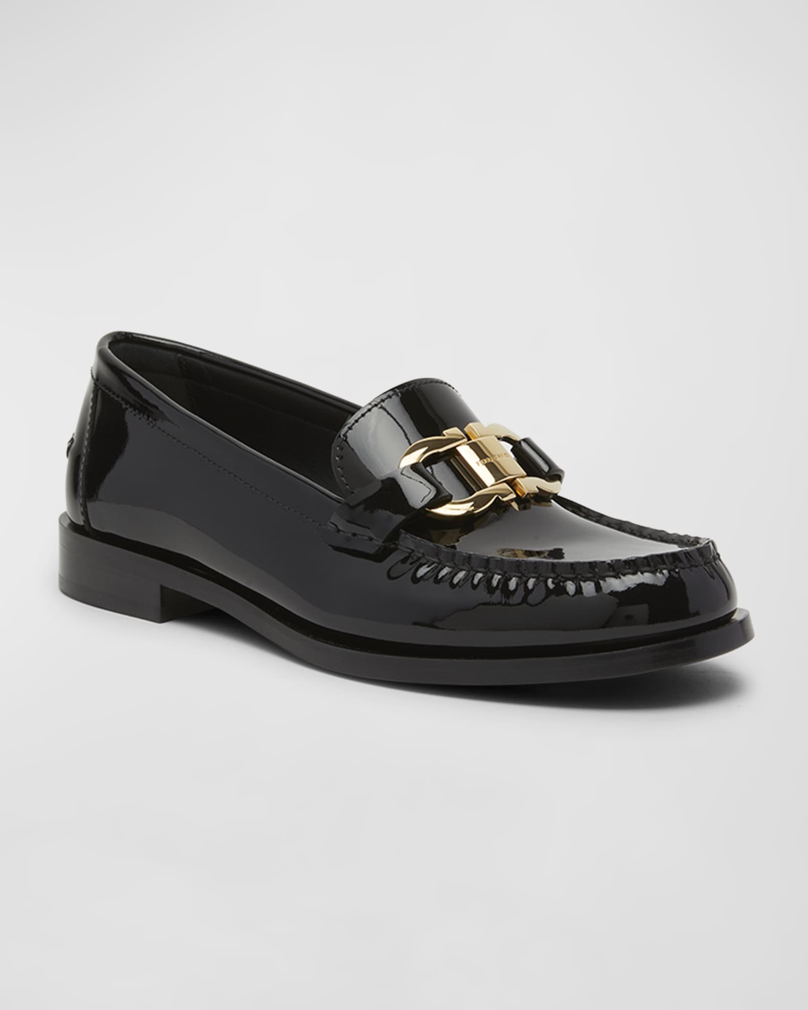 Maryan Patent Gancini Bit Loafers | Neiman Marcus