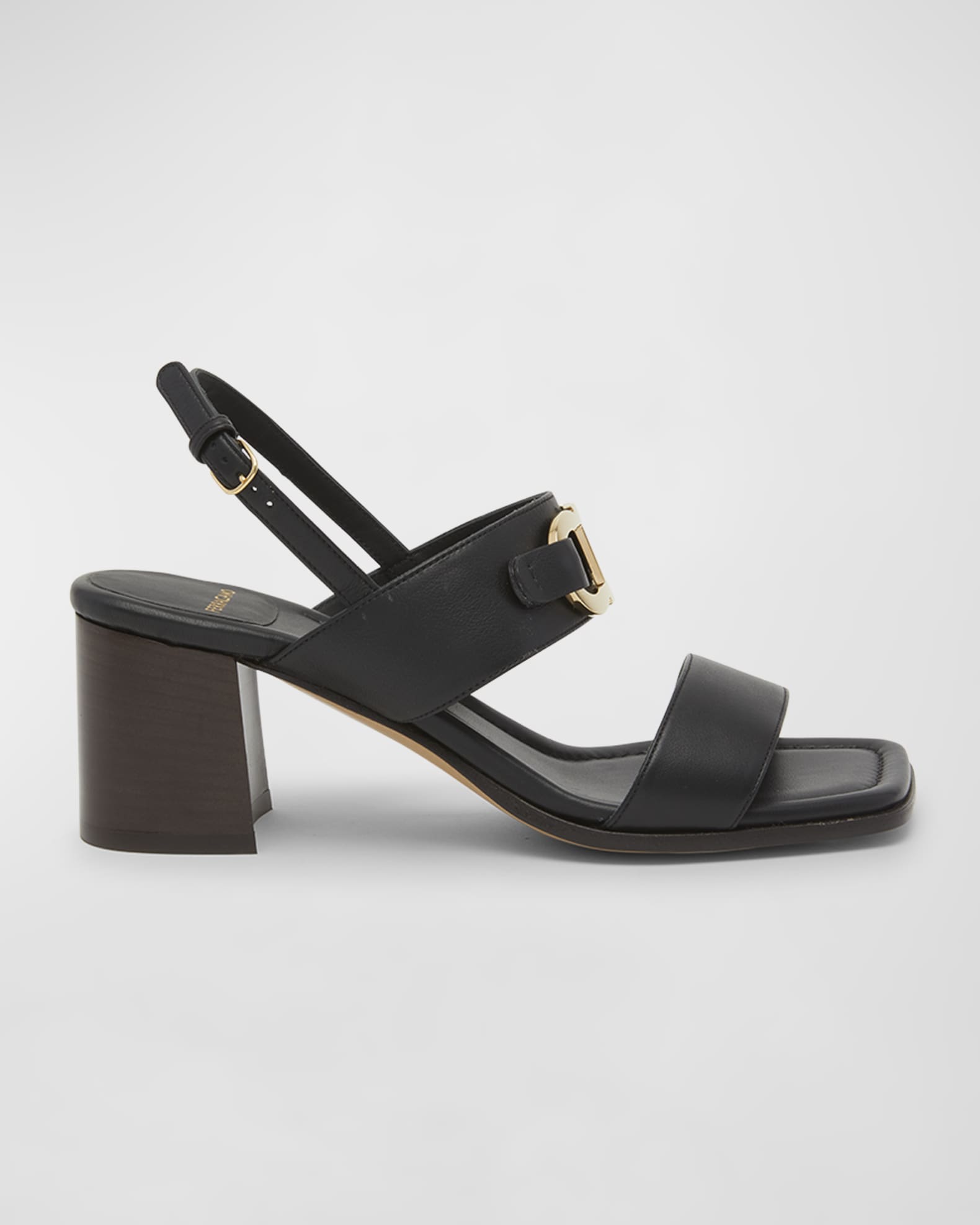 Lou Leather Gancio Slingback Sandals | Neiman Marcus