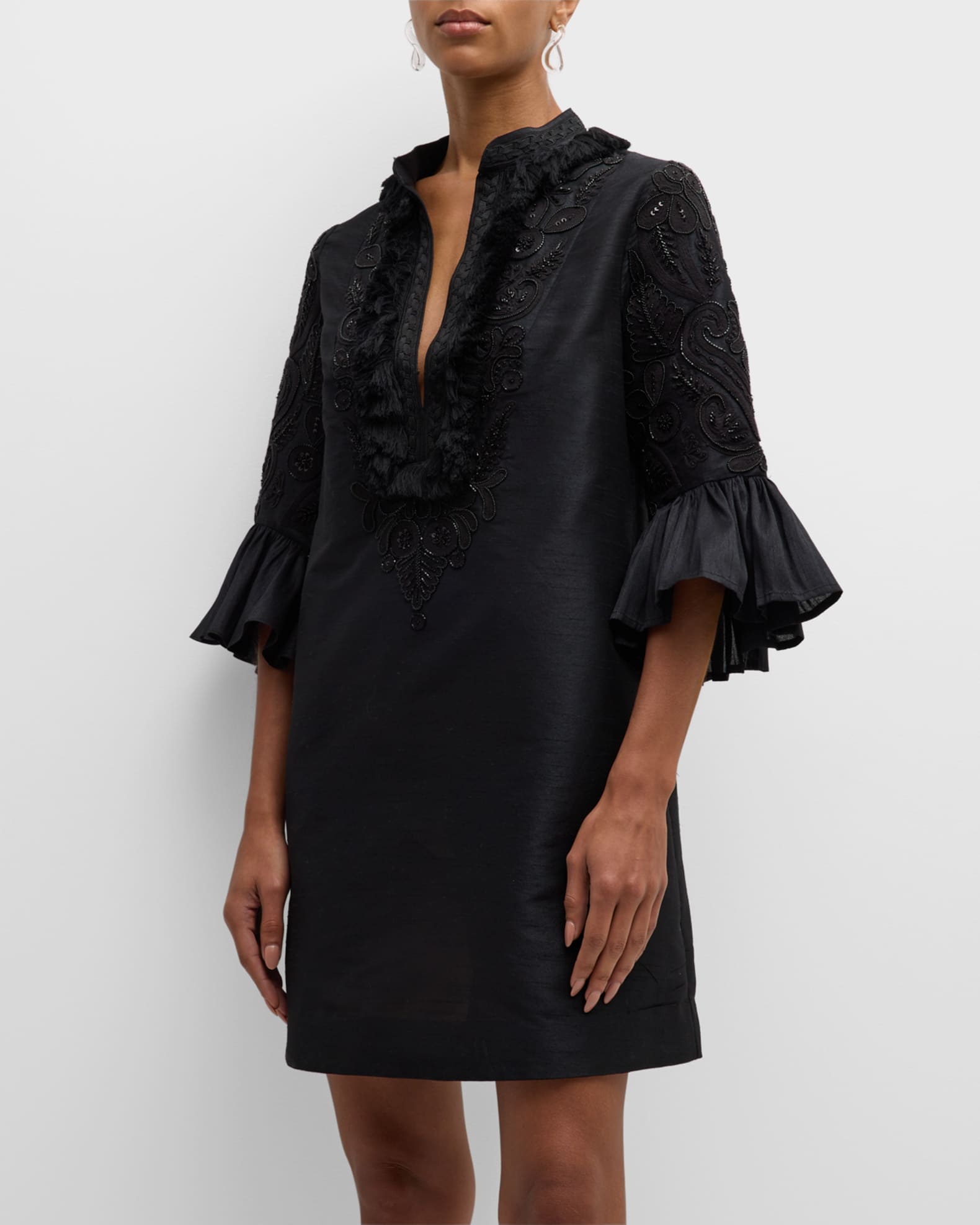 Figue Matilda Embellished Shift Dress | Neiman Marcus